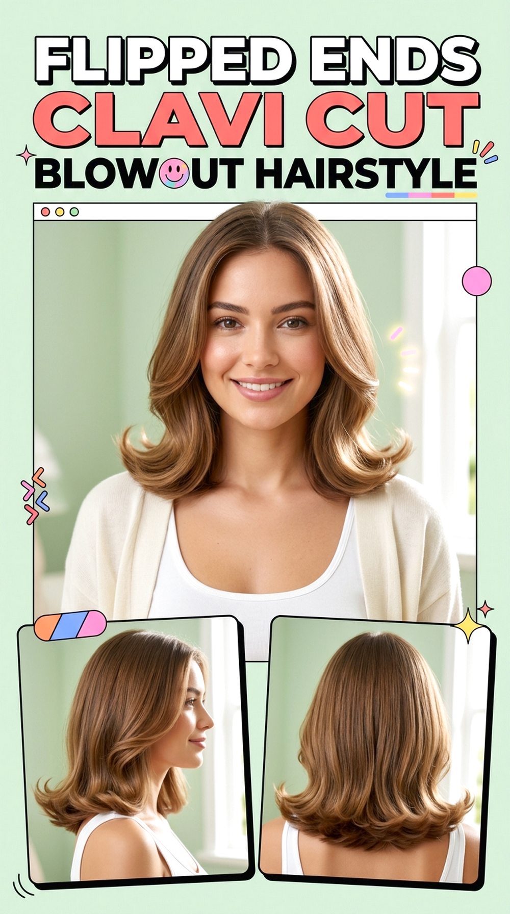 Flipped Ends Clavi Cut Blowout