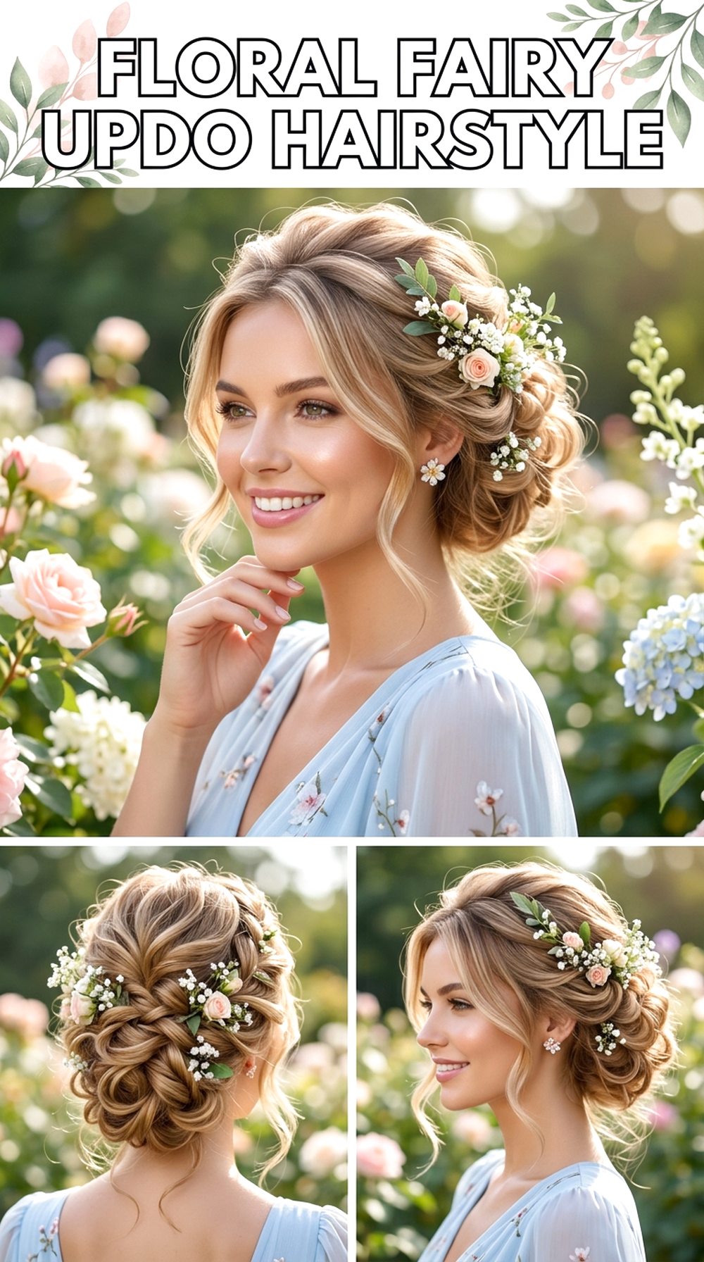 Floral Fairy Updo Hairstyle