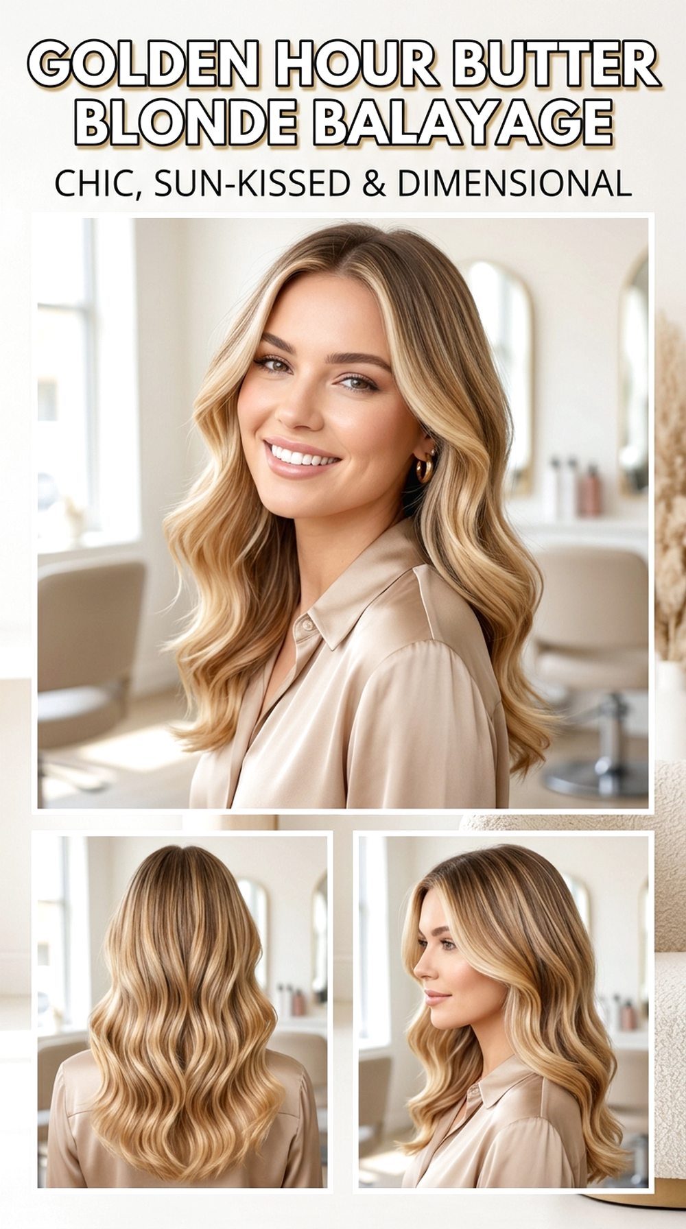 Golden Hour Butter Blonde Balayage