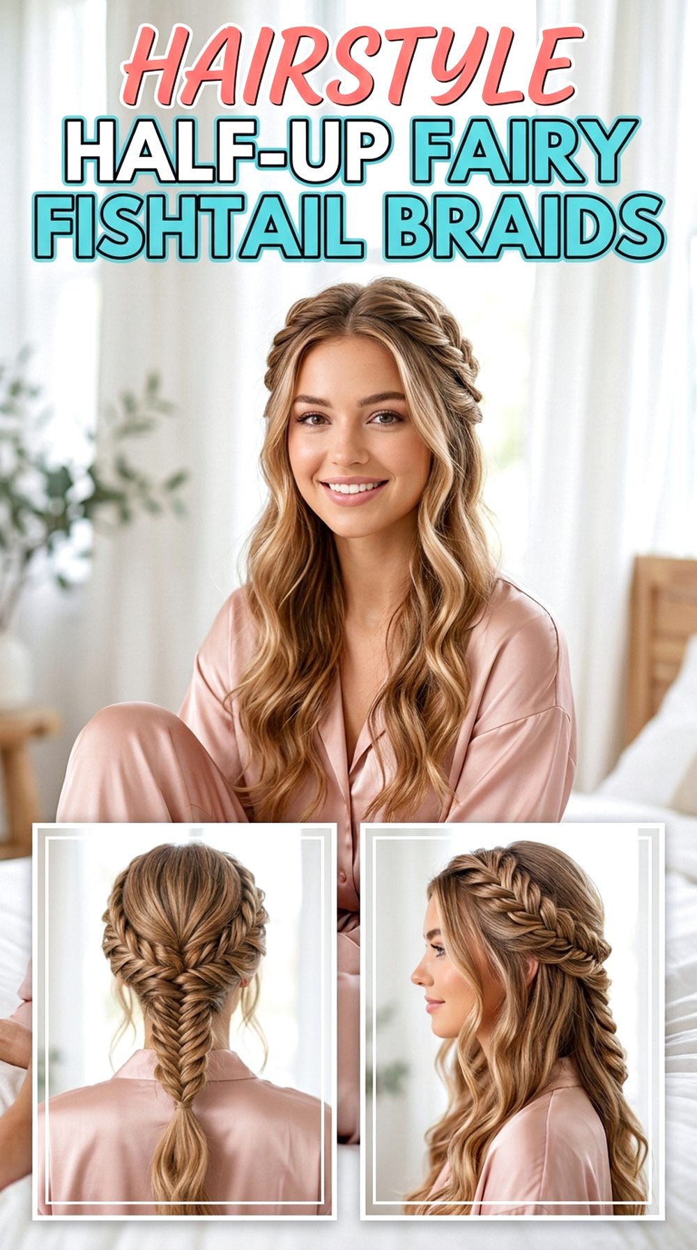 Half-Up Fairy Fishtail Braids