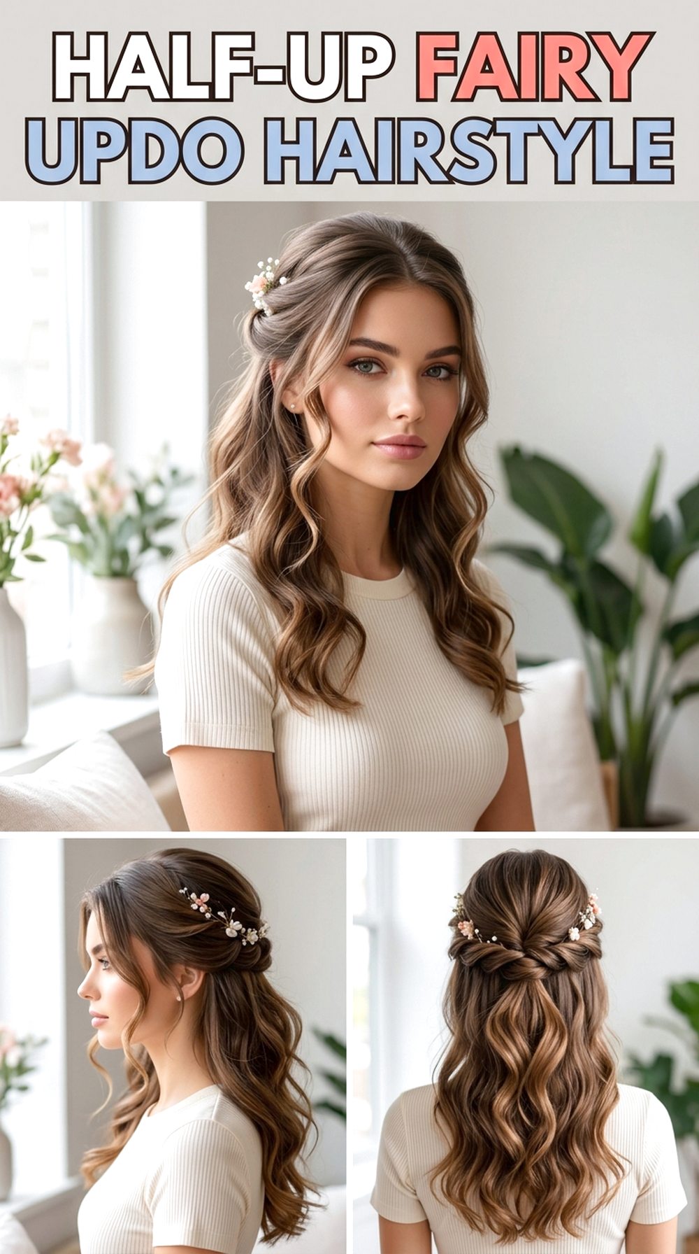 Half-Up Fairy Updo Hairstyle