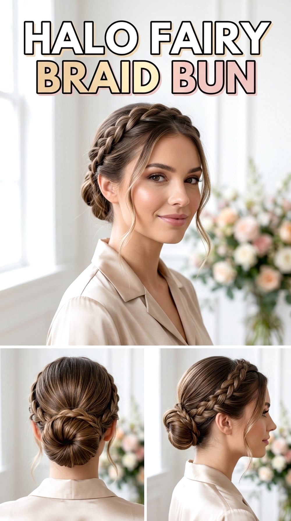 Halo Fairy Braid Bun