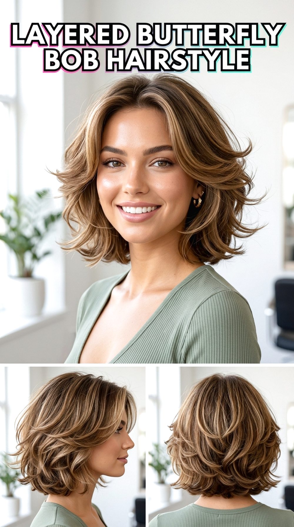 Layered Butterfly Bob