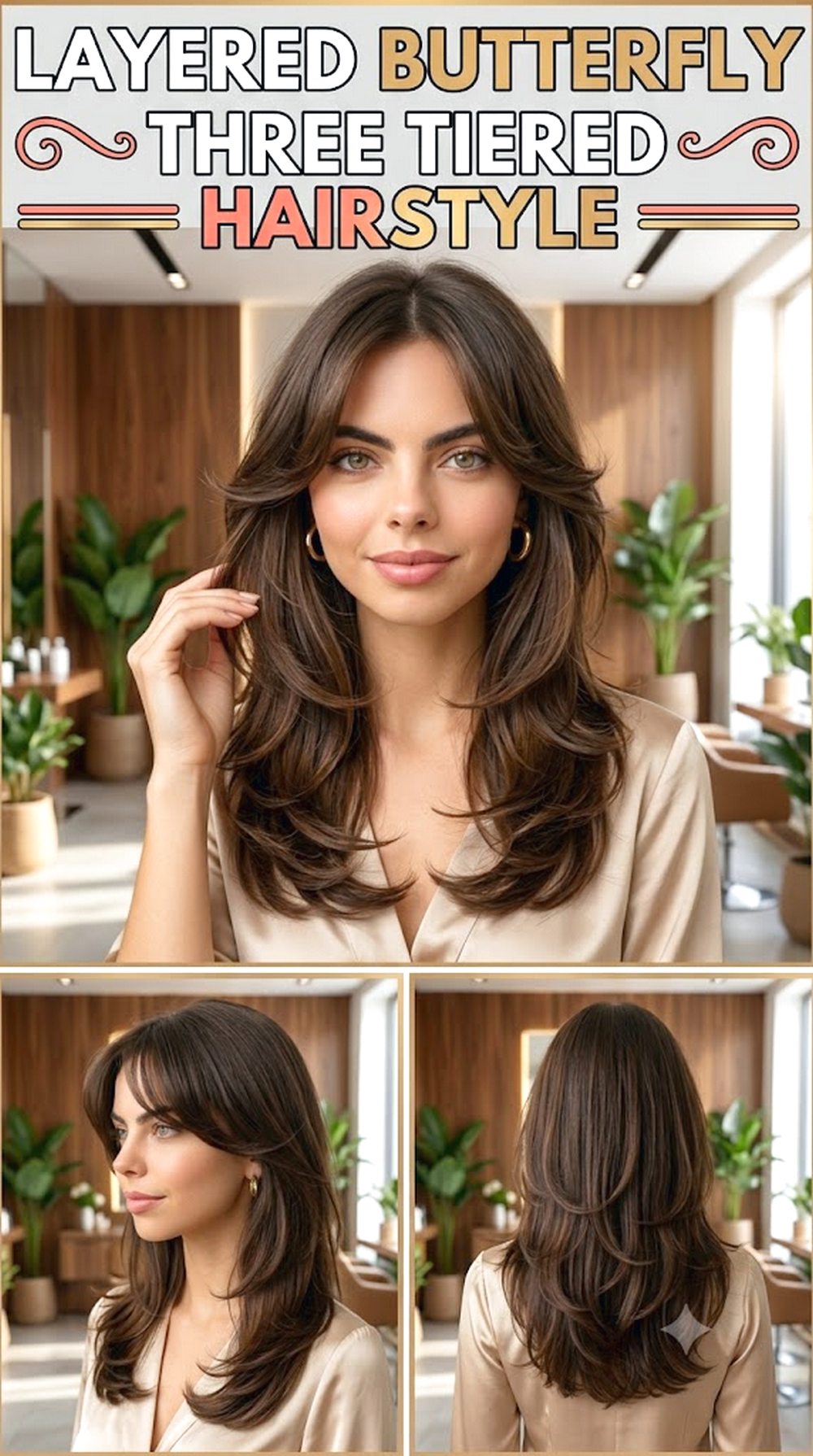 Layered Butterfly Three Tiered Haircut