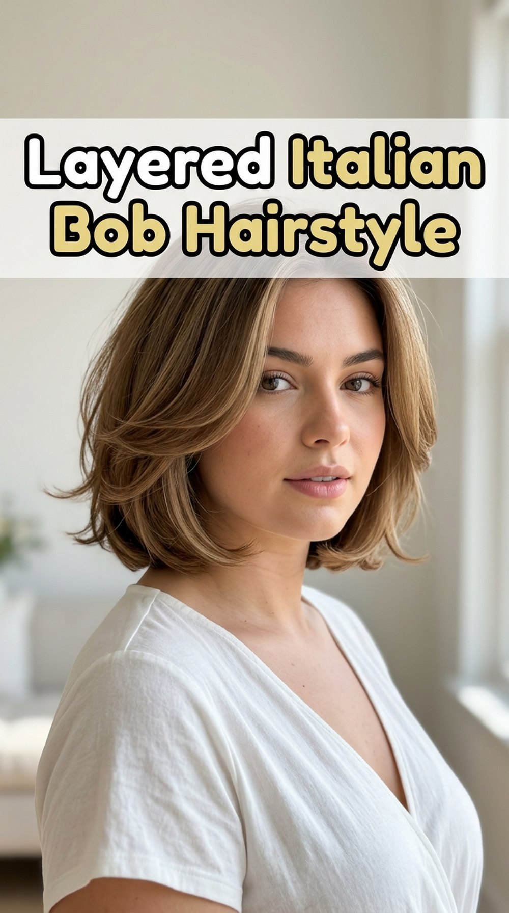 Layered Italian Bob Hairstyle