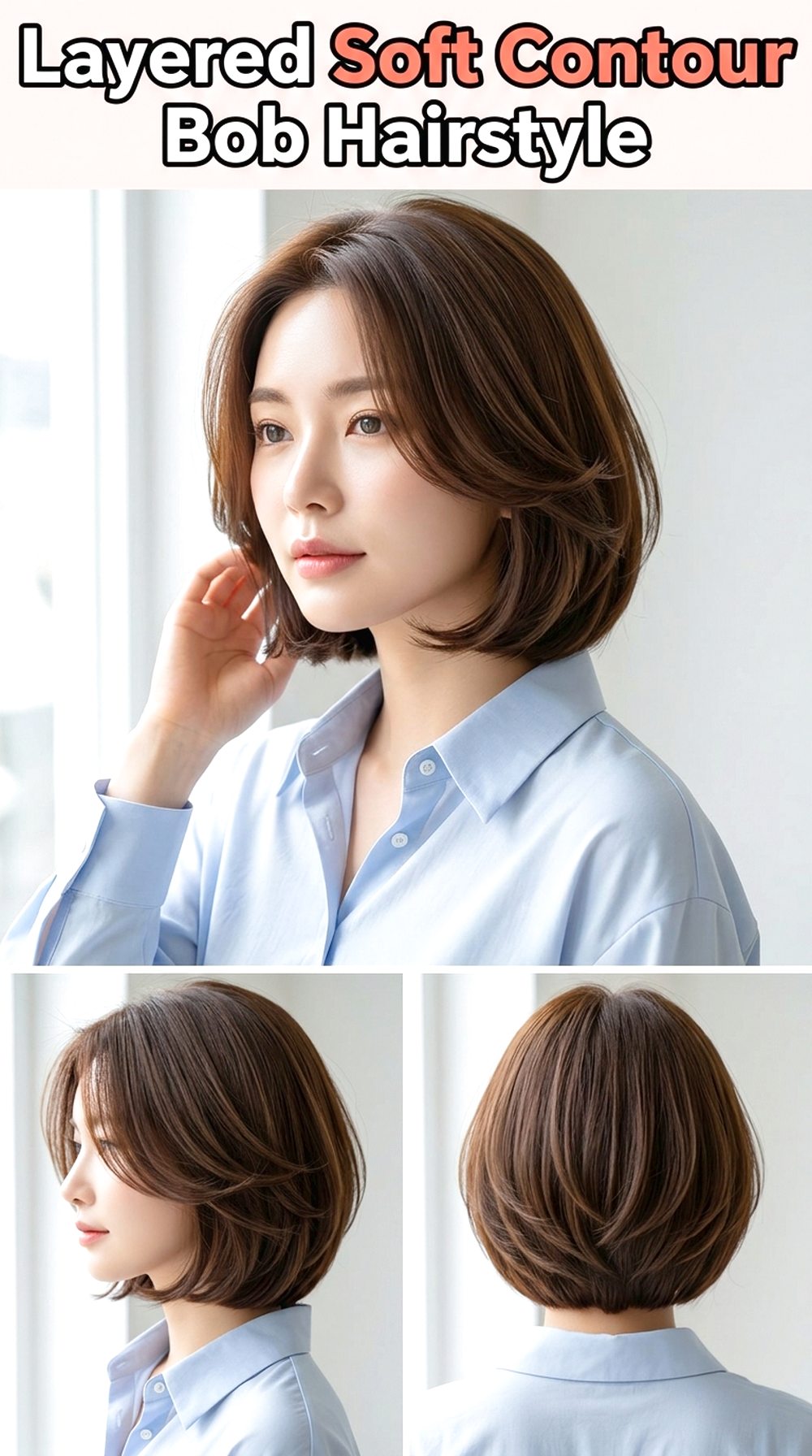 Layered Soft Contour Bob