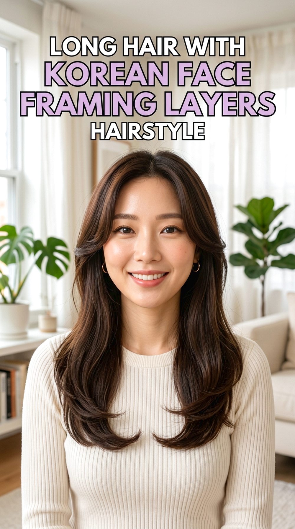 Long Hair With Korean Face Framing Layers