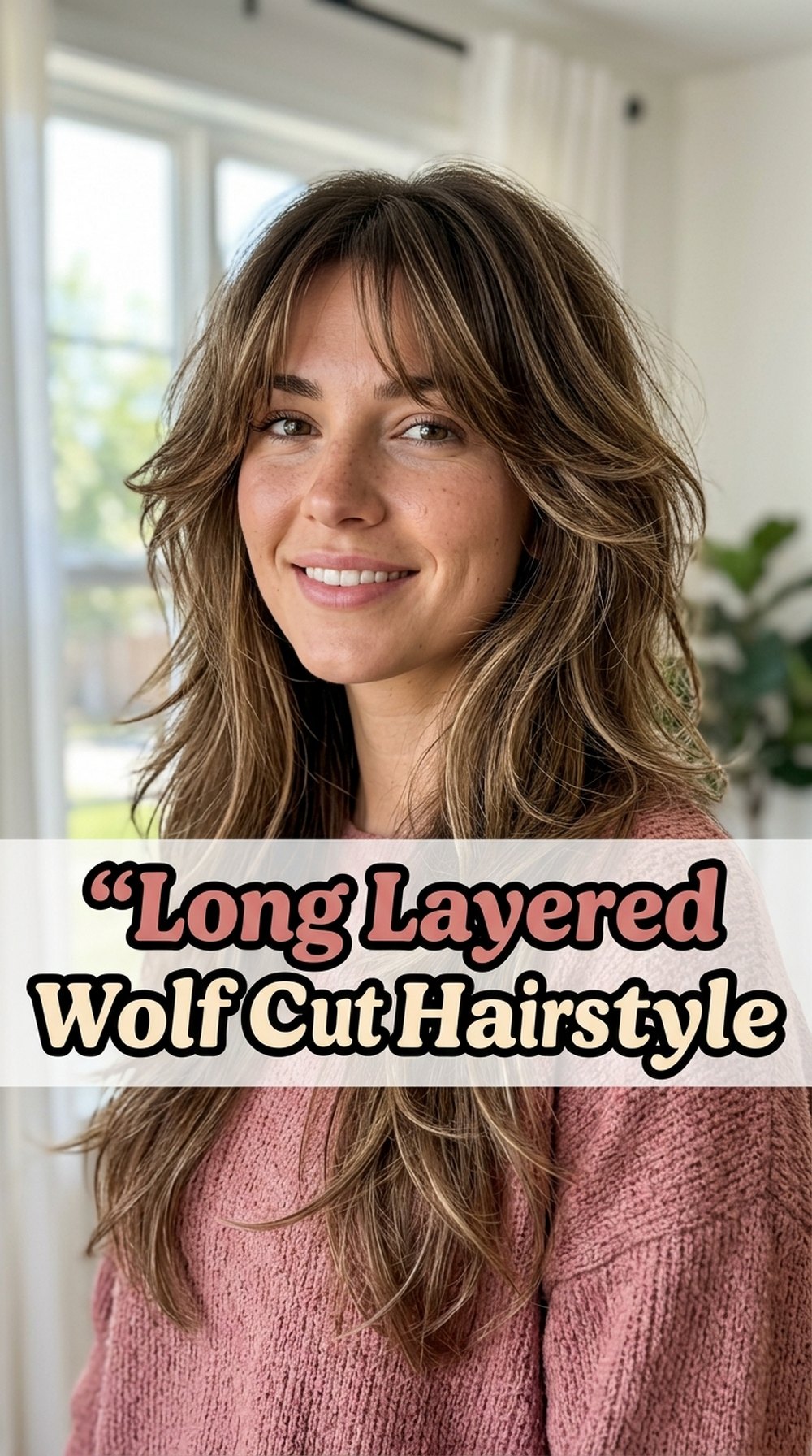 Long Layered Wolf Cut Hairstyle