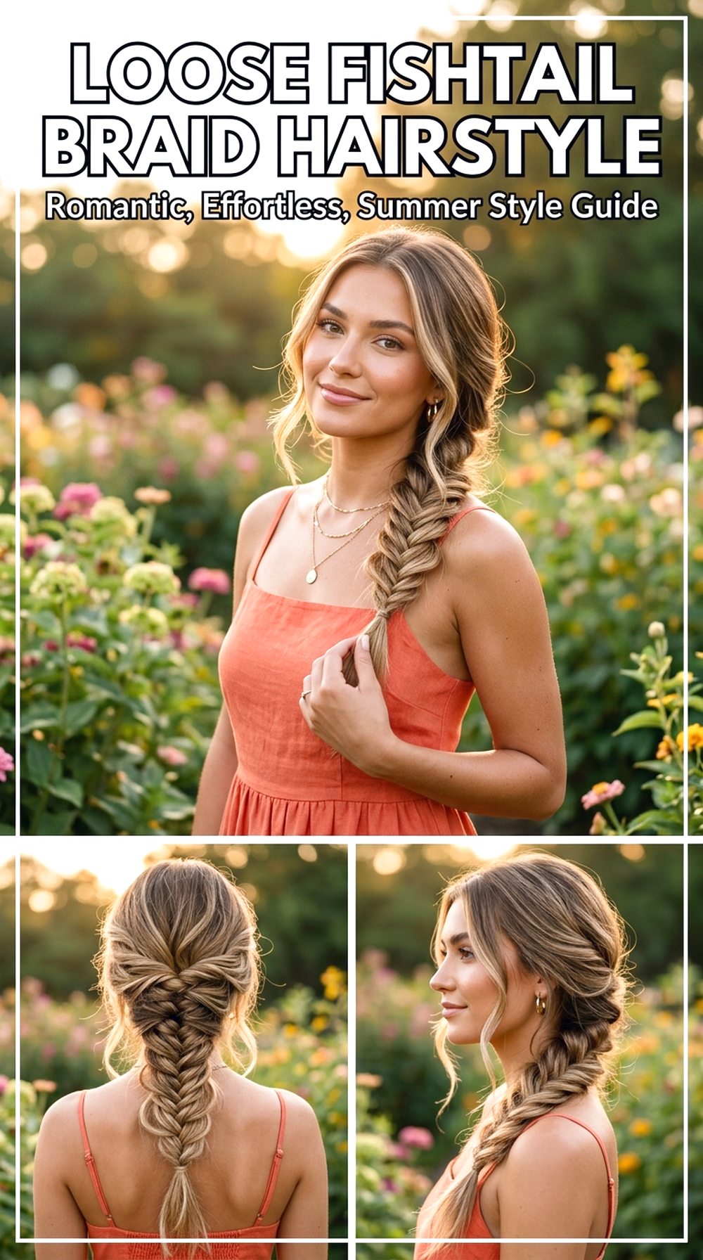 Loose Fishtail Braid Hairstyle