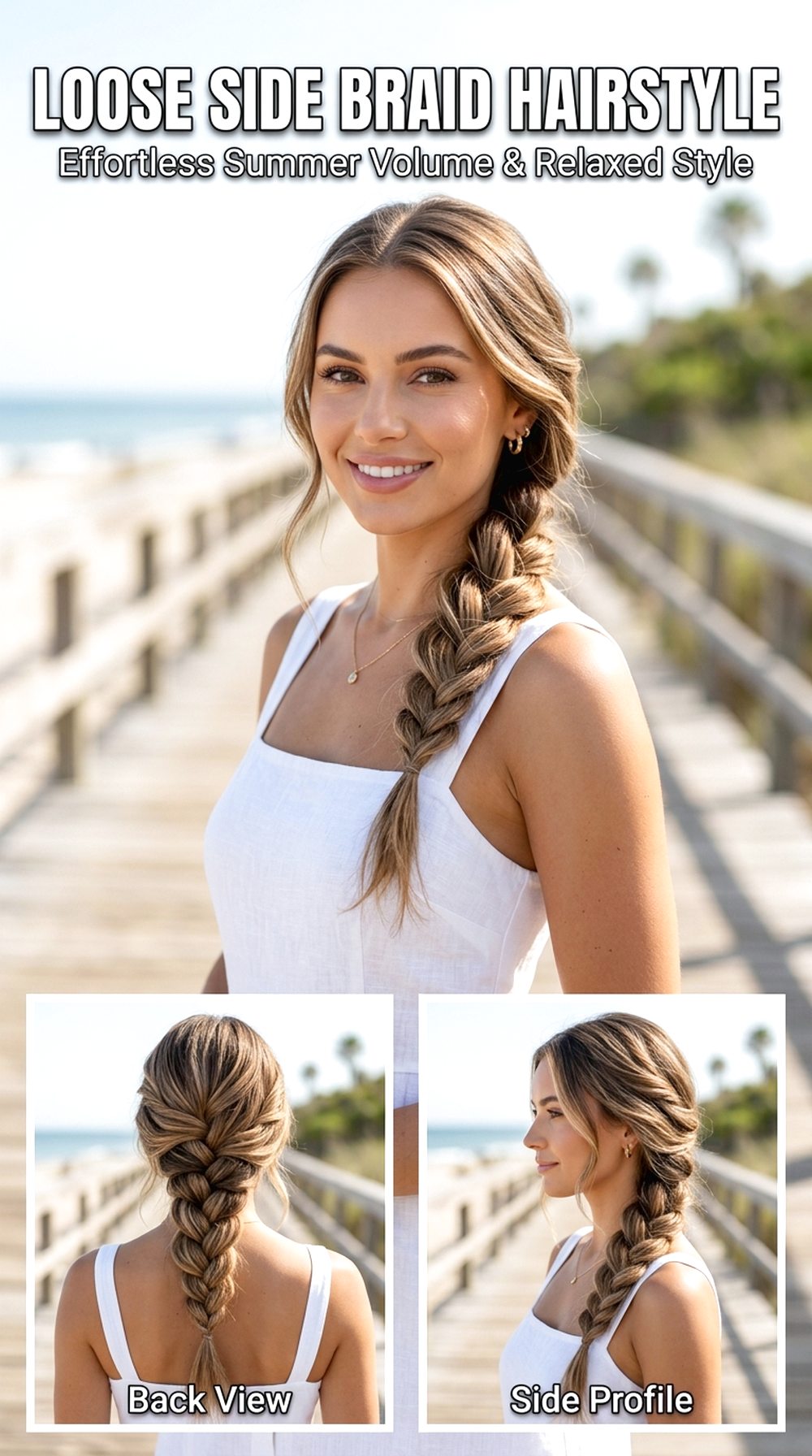 Loose Side Braid Hairstyle