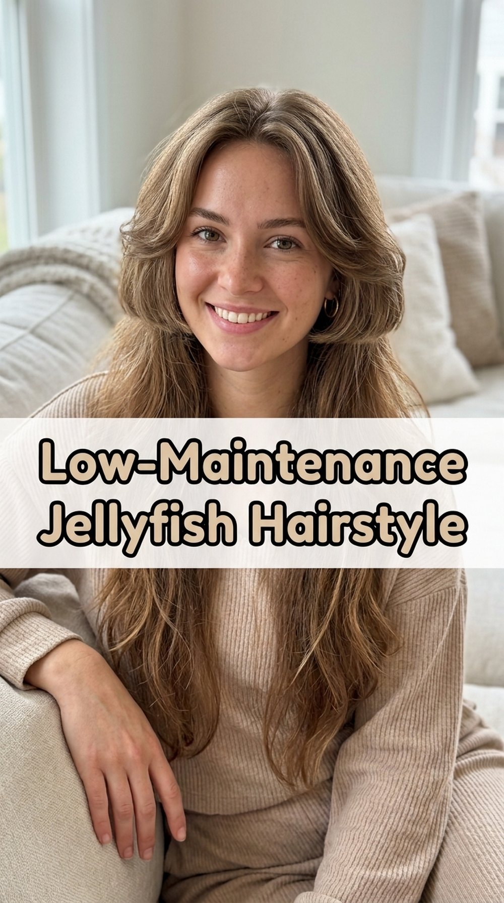 Low-Maintenance Jellyfish Hairstyle