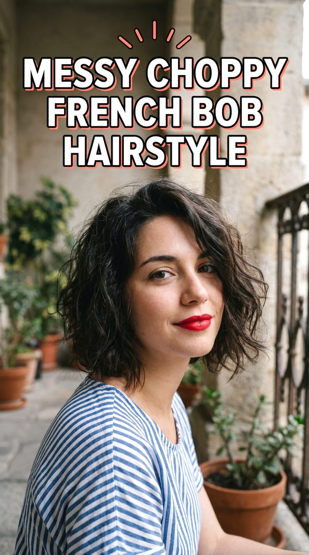 Messy Choppy French Bob