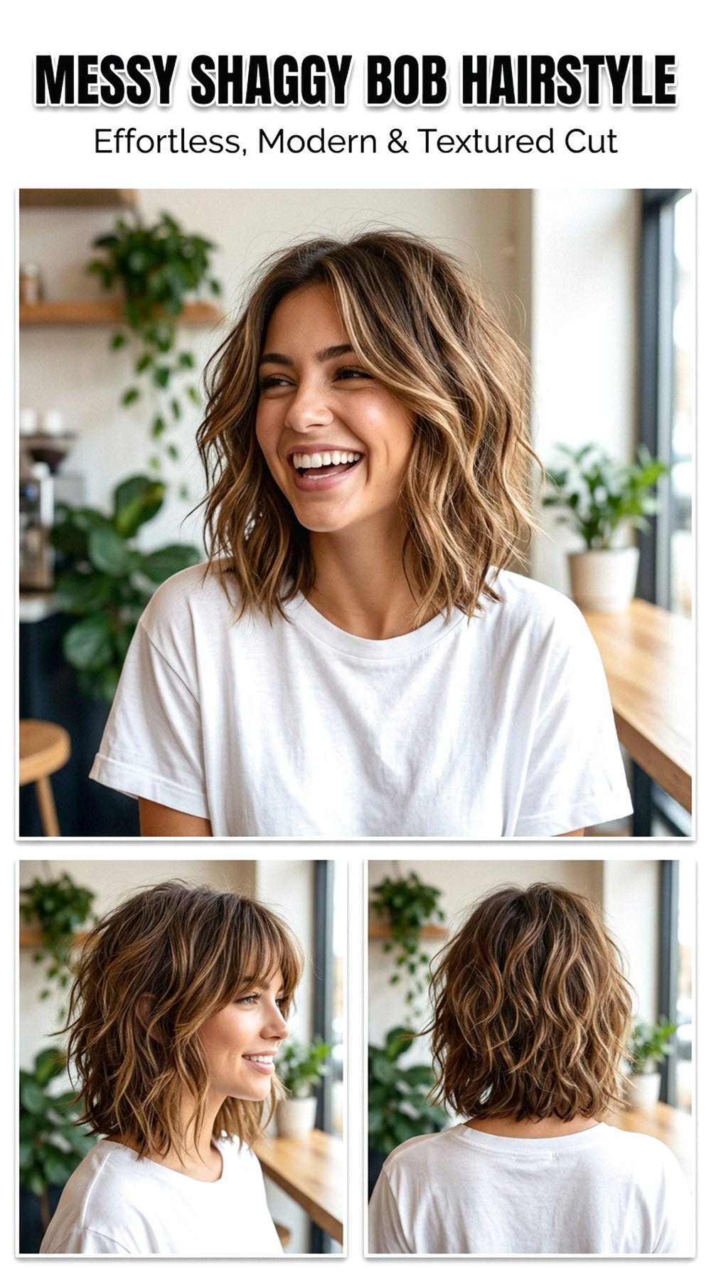 Messy Shaggy Bob