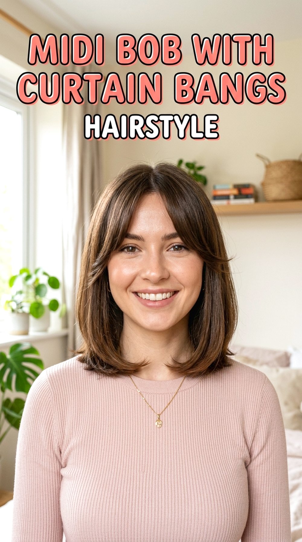 Midi Bob With Curtain Bangs