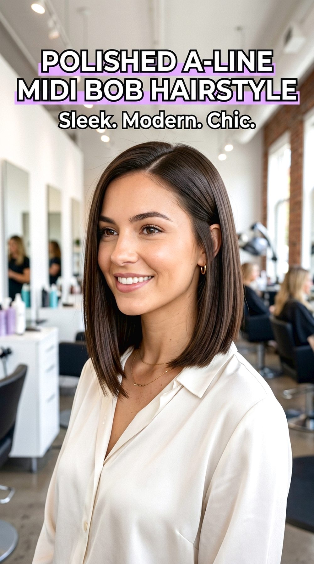 Polished A-Line Midi Bob