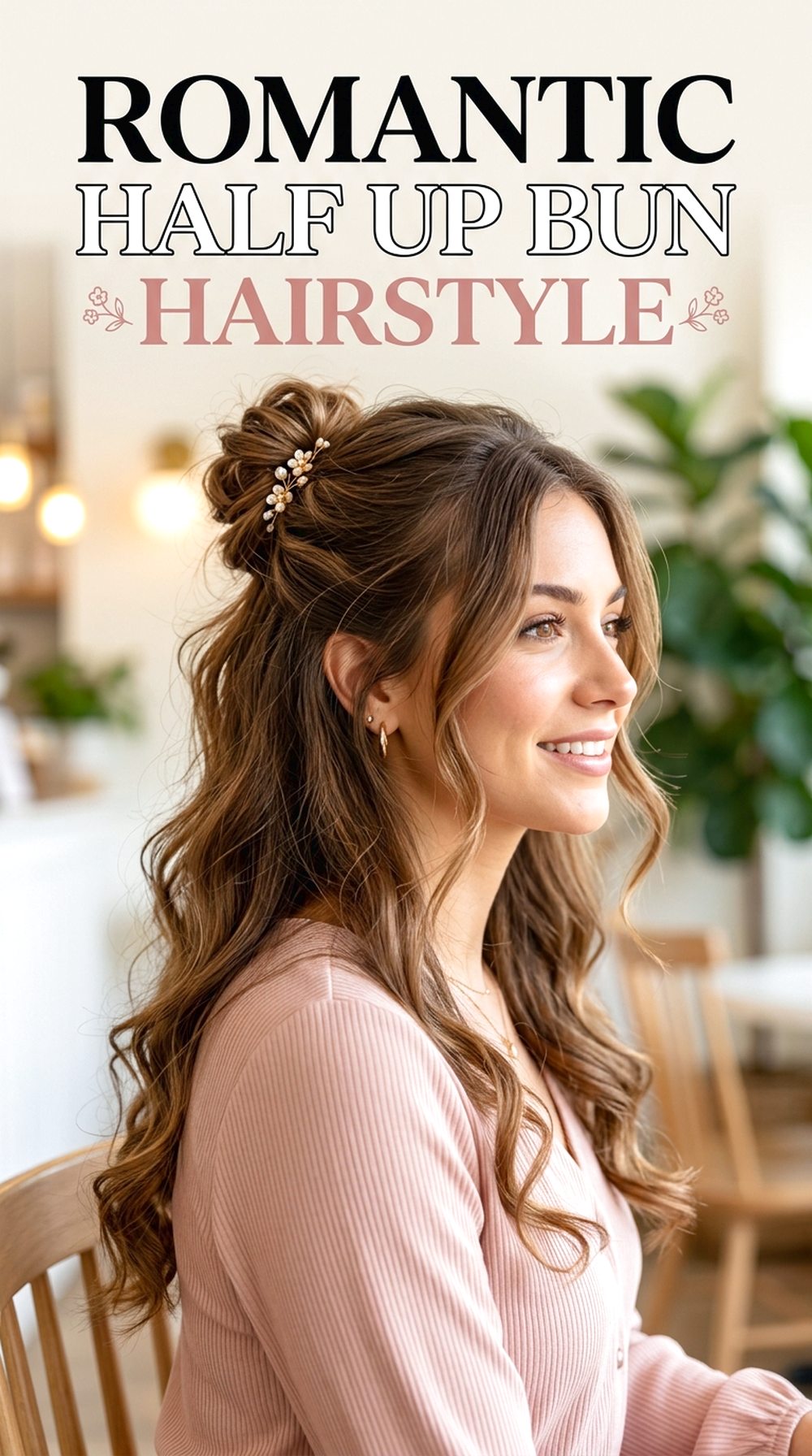 Romantic Half Up Bun