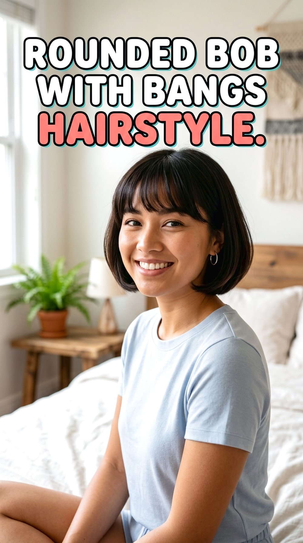 Rounded Bob With Bangs