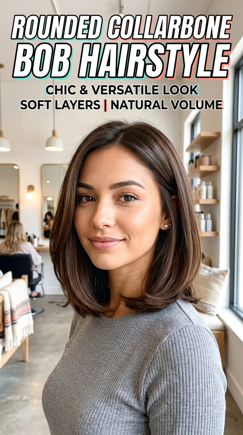 Rounded Collarbone Bob