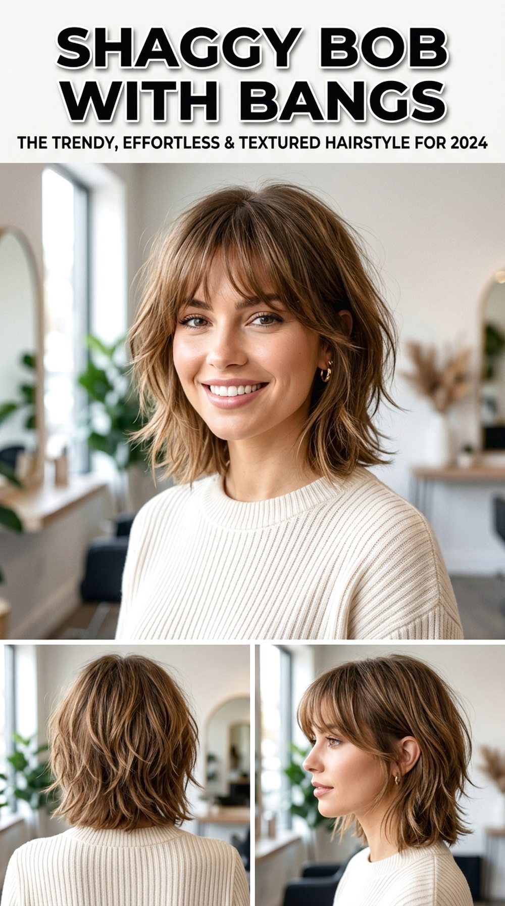 Shaggy Bob With Bangs