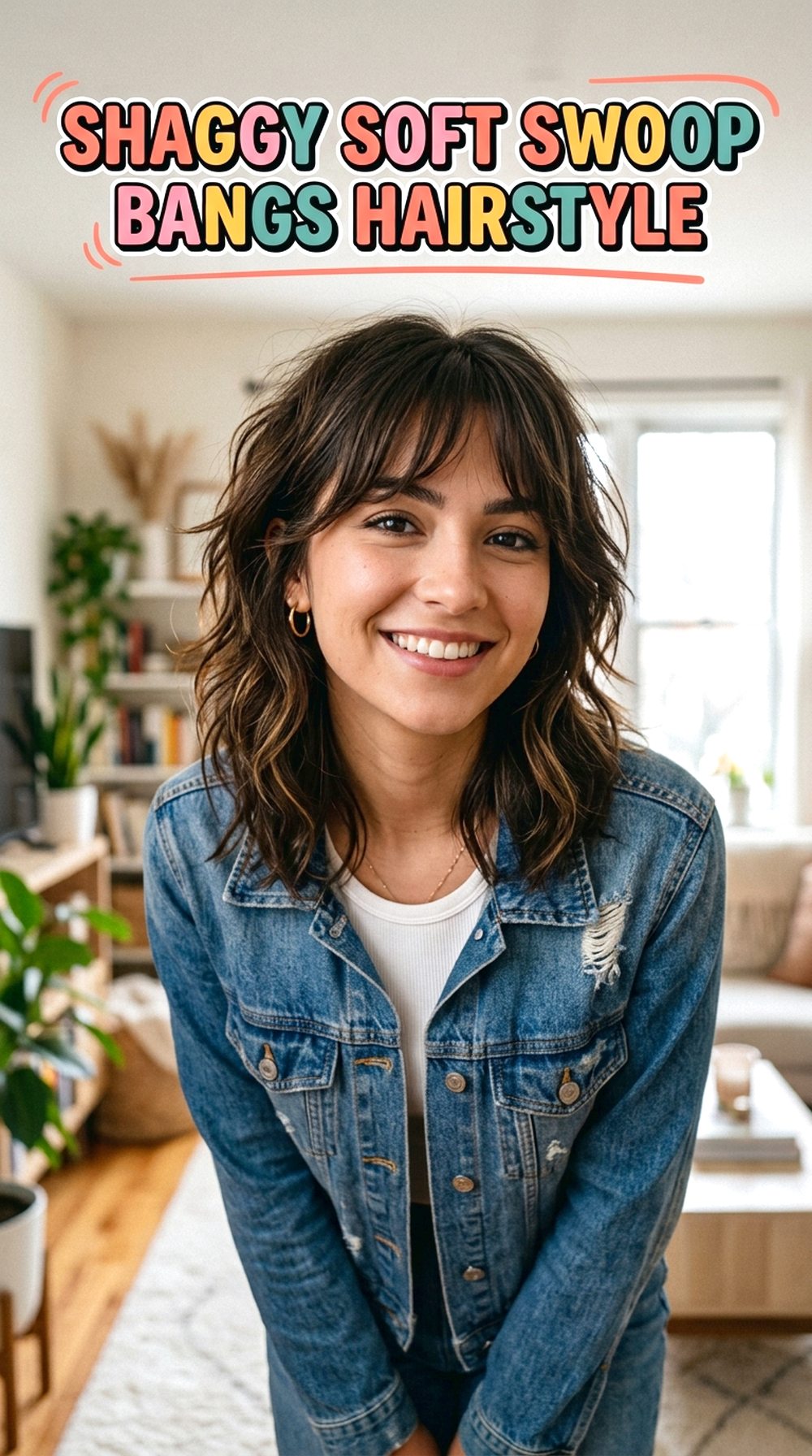 Shaggy Soft Swoop Bangs