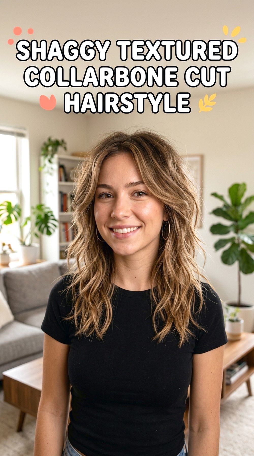 Shaggy Textured Collarbone Cut