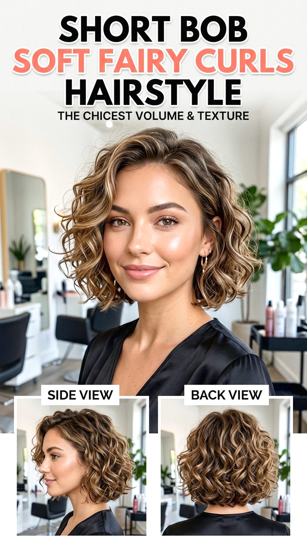 Short Bob Soft Fairy Curls