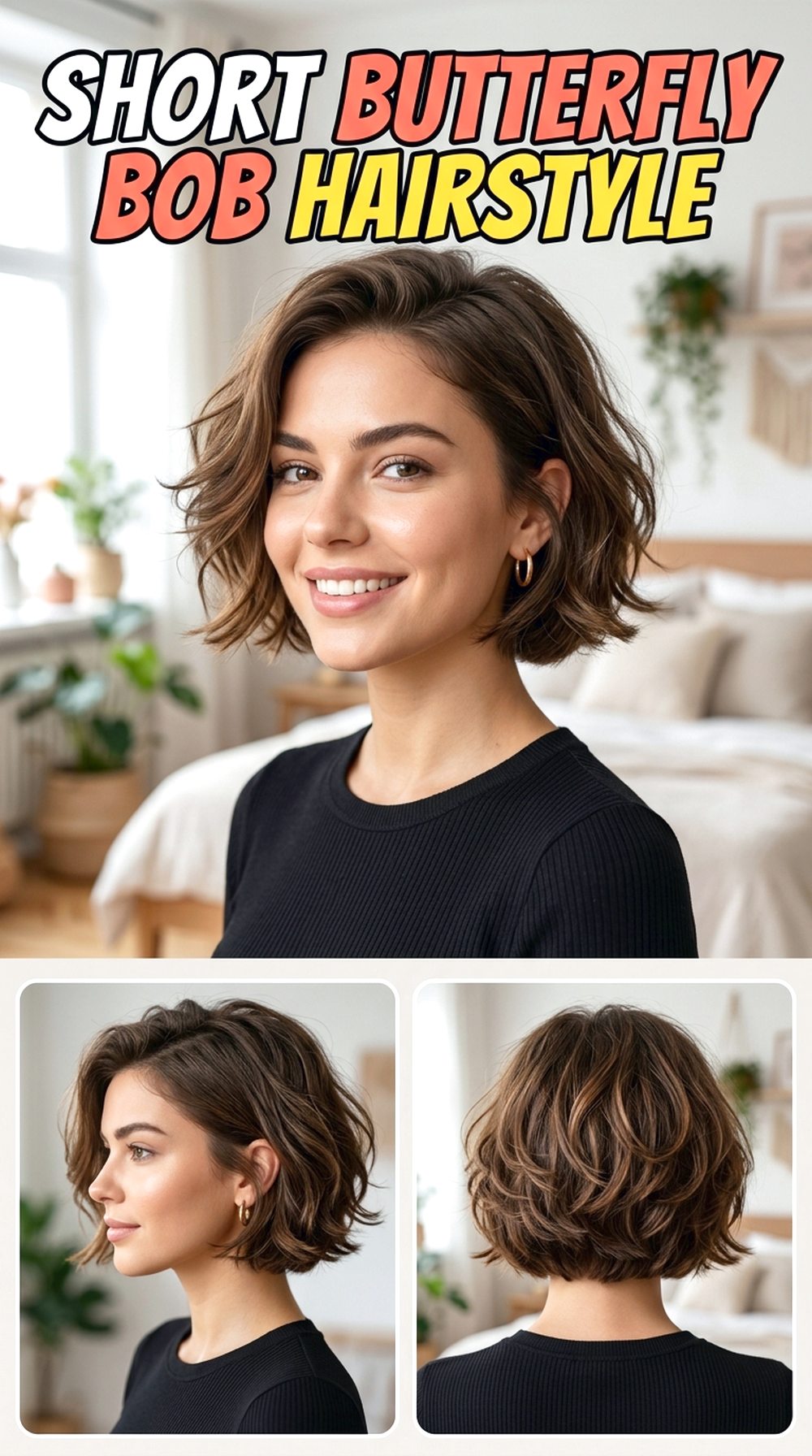 Short Butterfly Bob