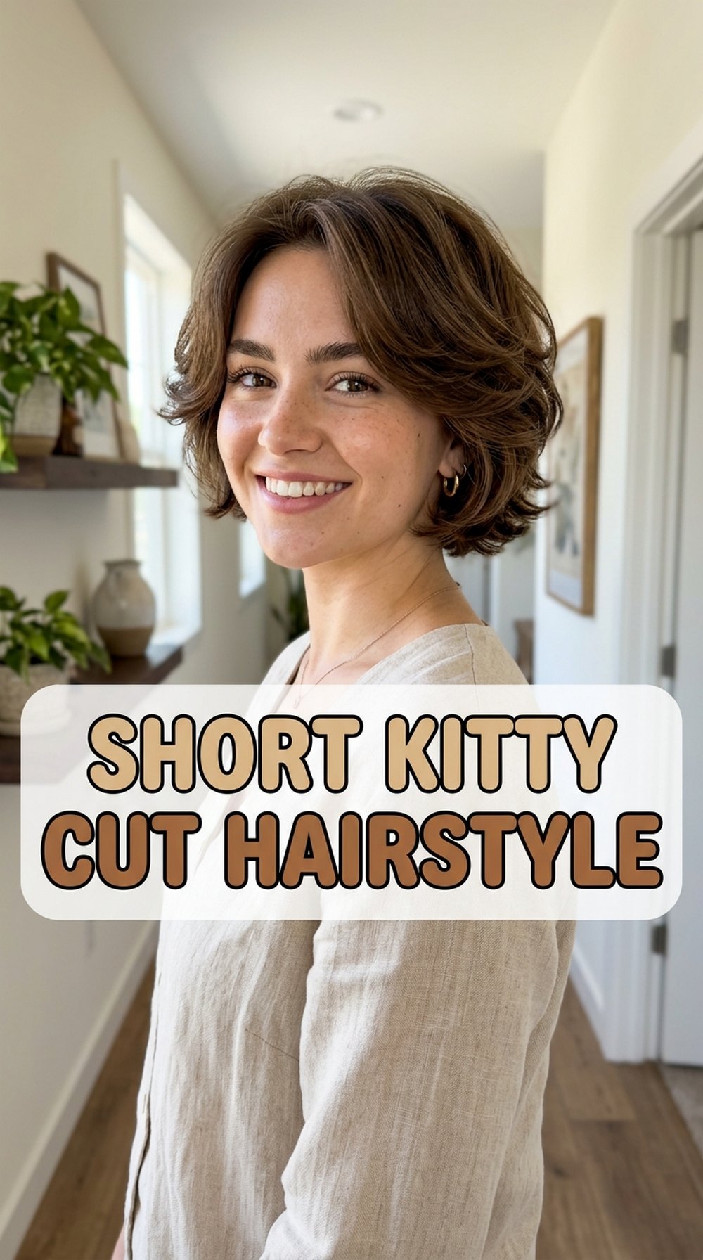Short Kitty Cut Hairstyle