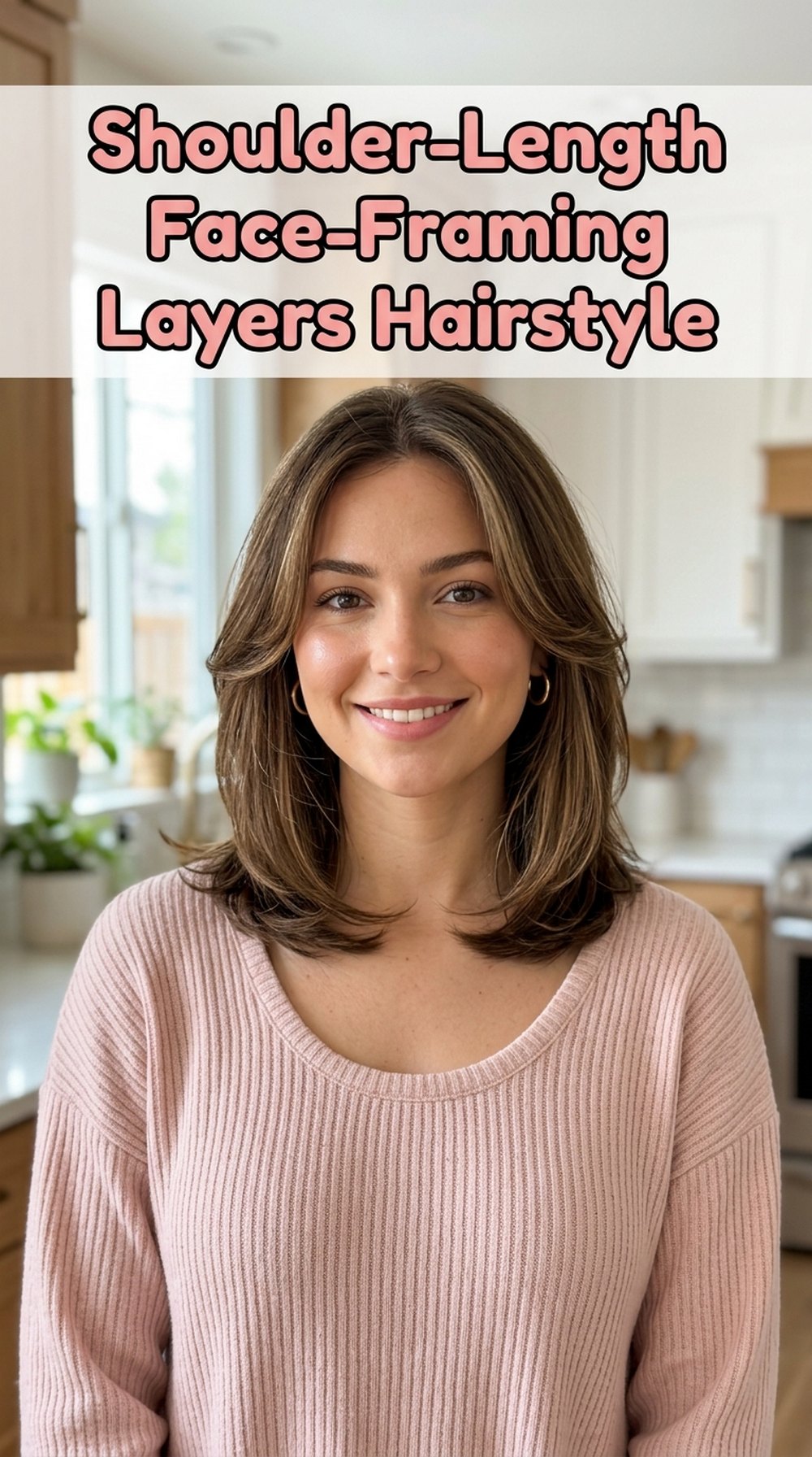 Shoulder-Length Face-Framing Layers Hairstyle