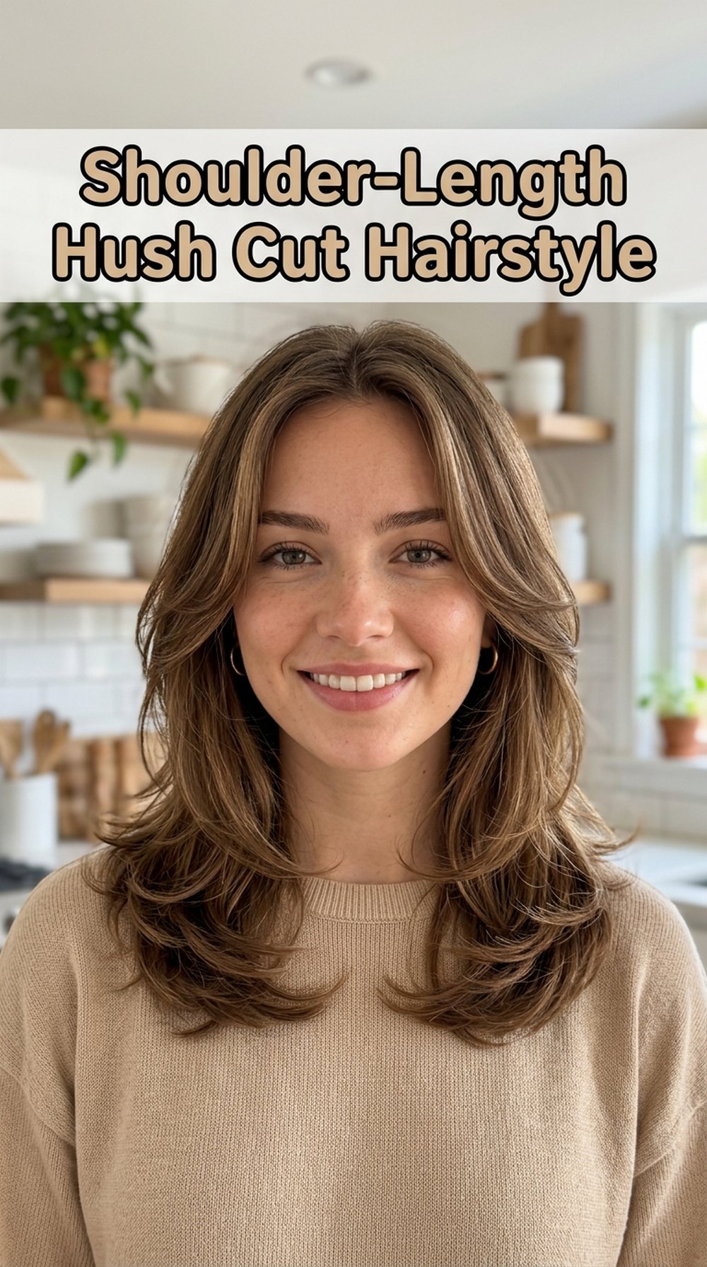 Shoulder-Length Hush Cut Hairstyle