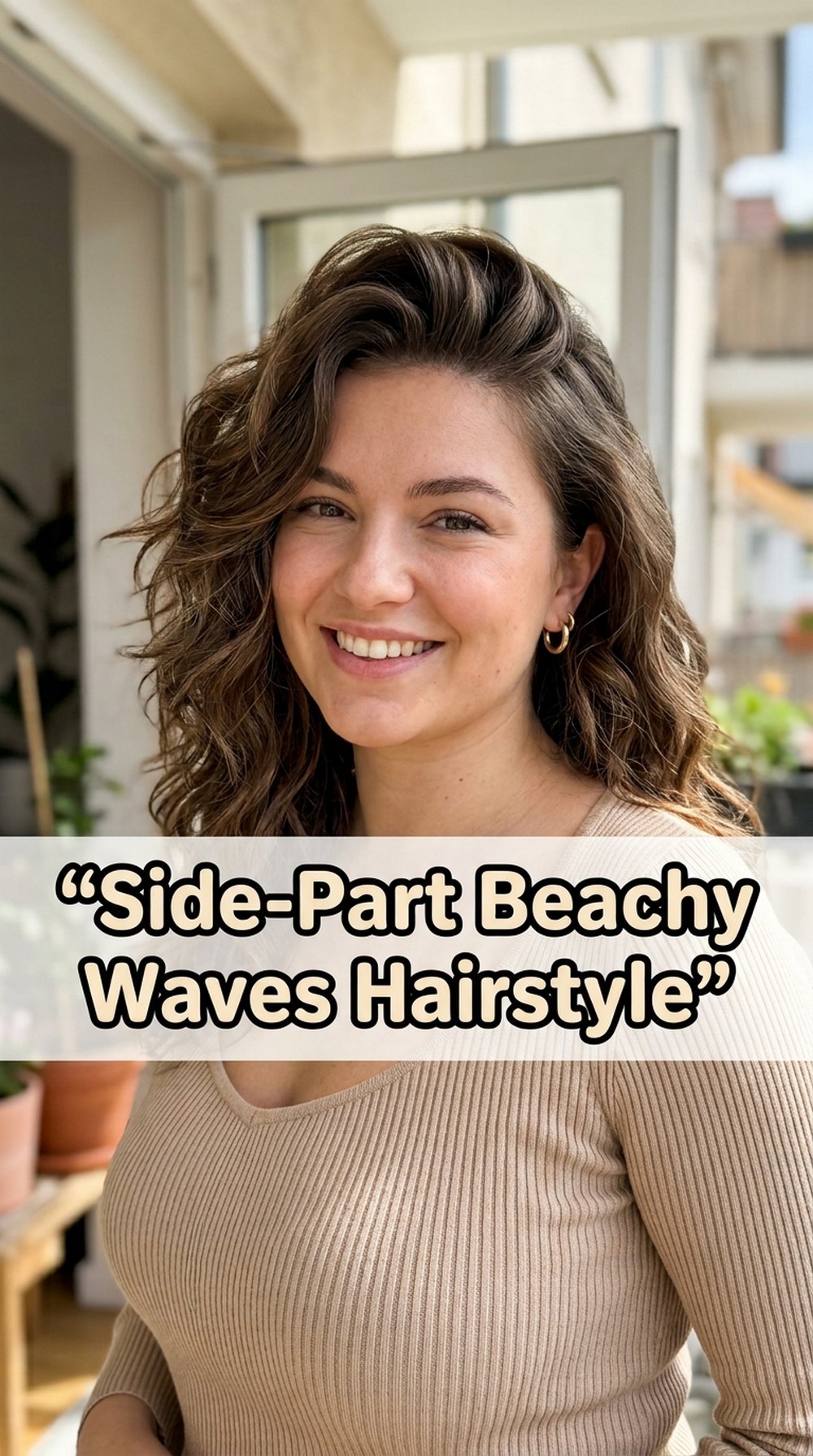Side-Part Beachy Waves Hairstyle