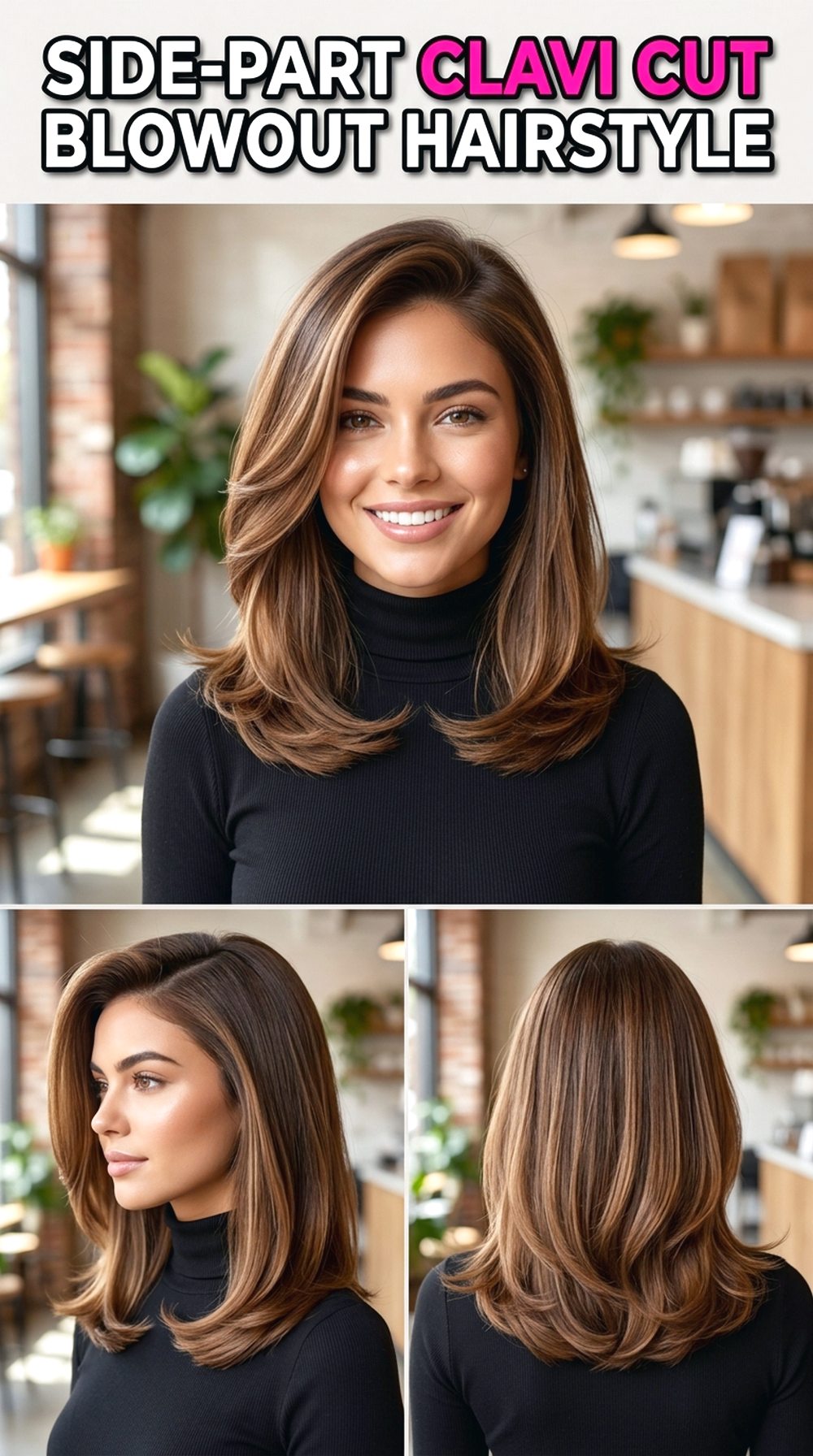 Side-Part Clavi Cut Blowout