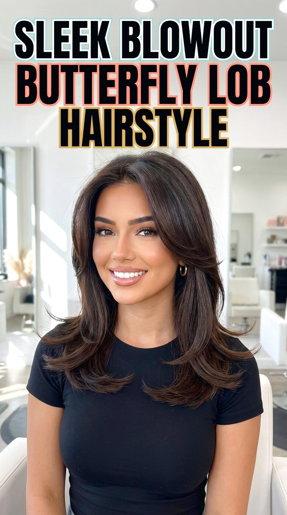 Sleek Blowout Butterfly Lob