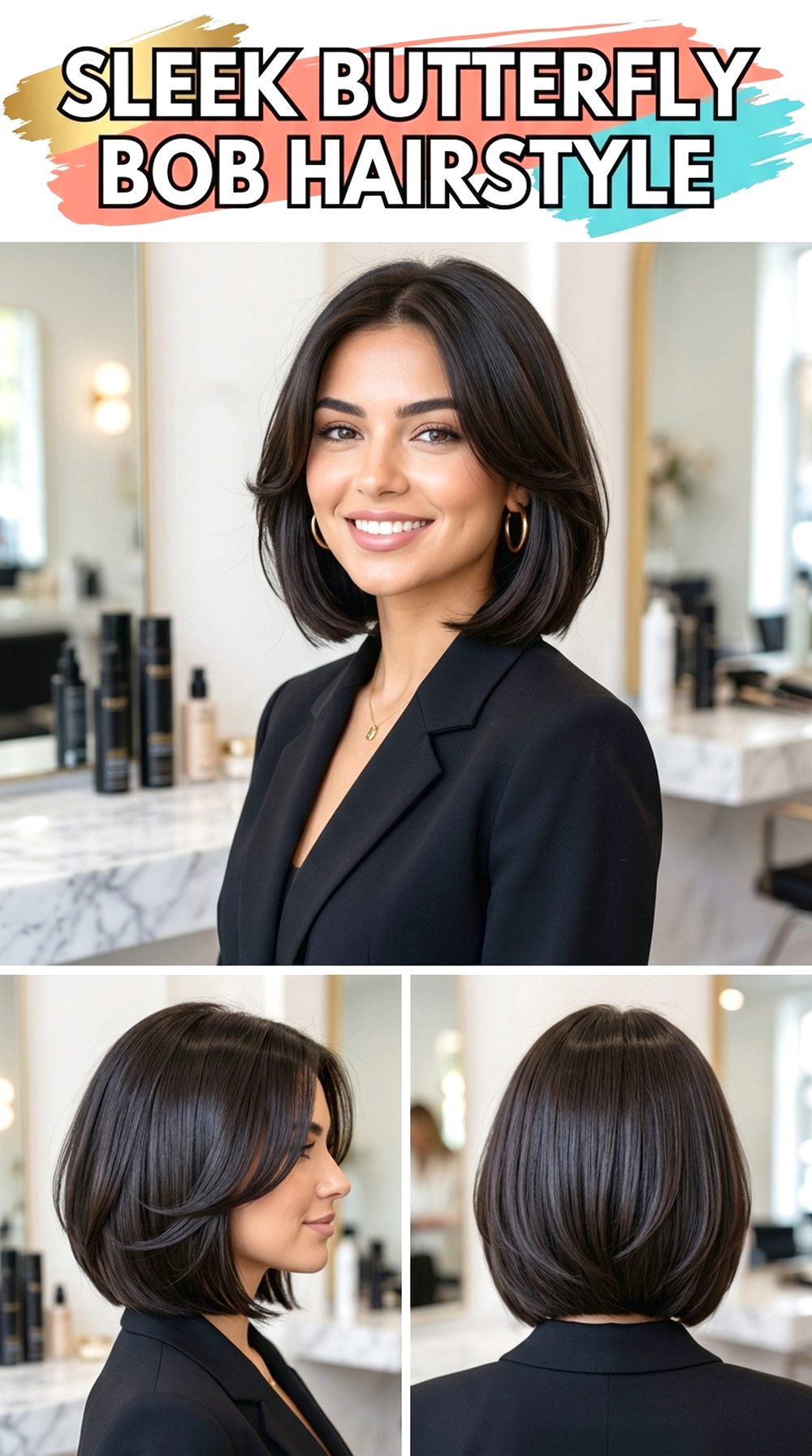 Sleek Butterfly Bob