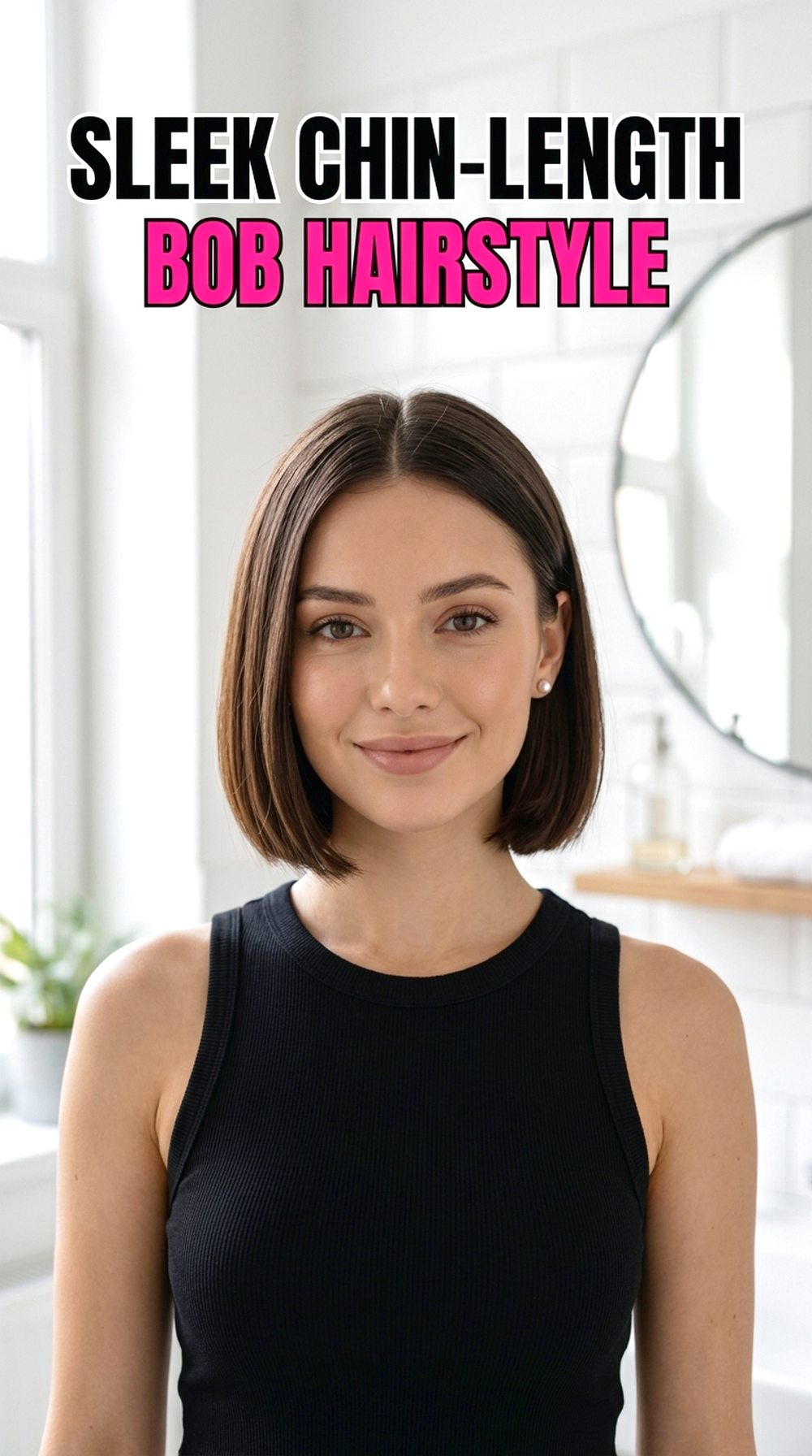 Sleek Chin-Length Bob