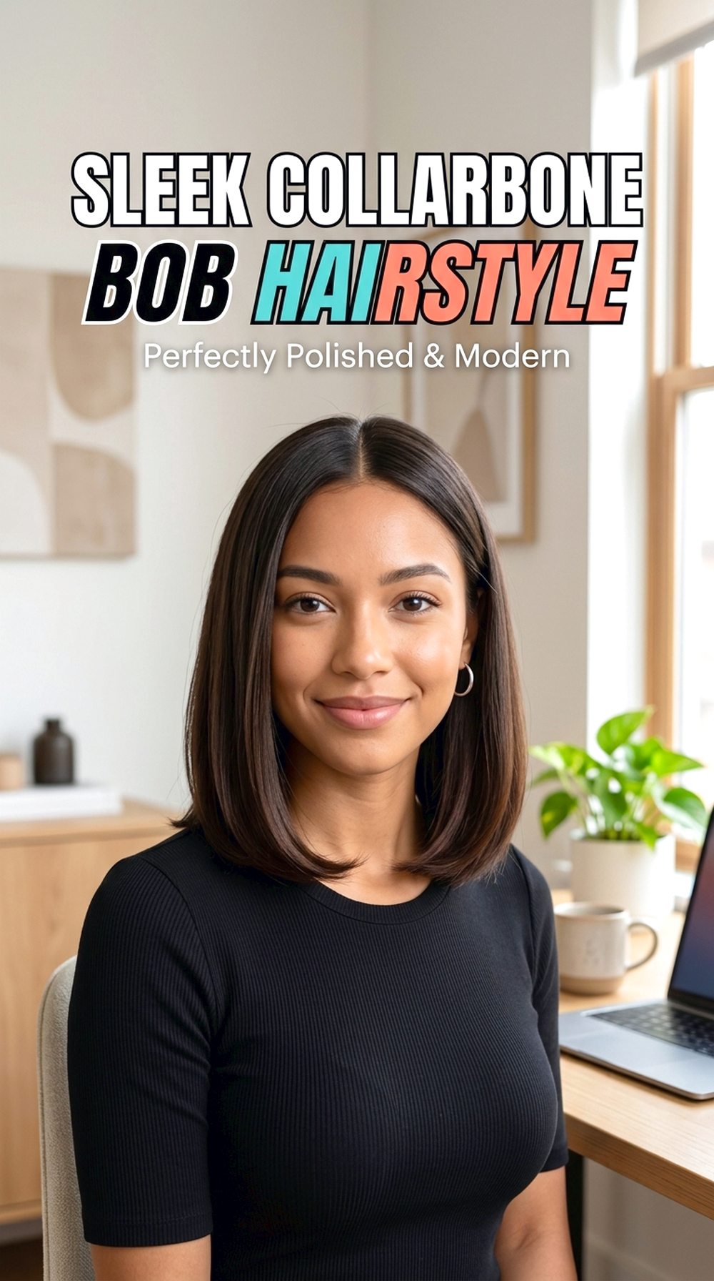 Sleek Collarbone Bob