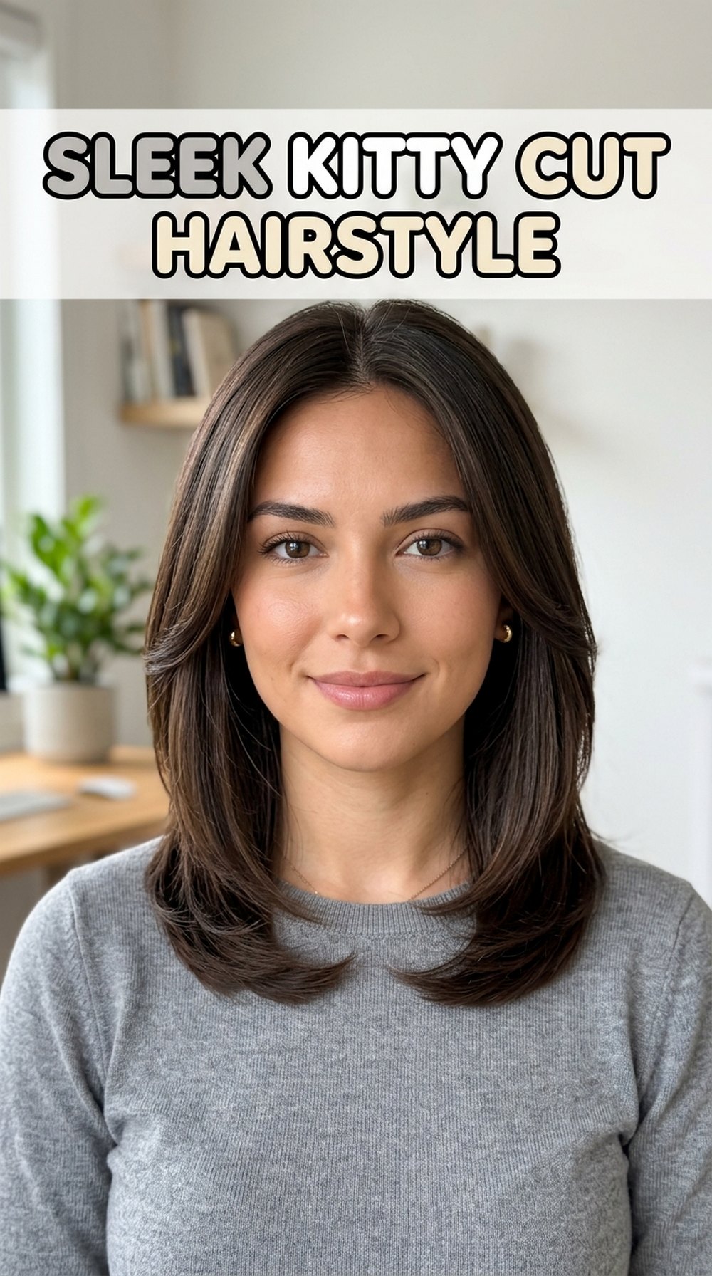Sleek Kitty Cut Hairstyle