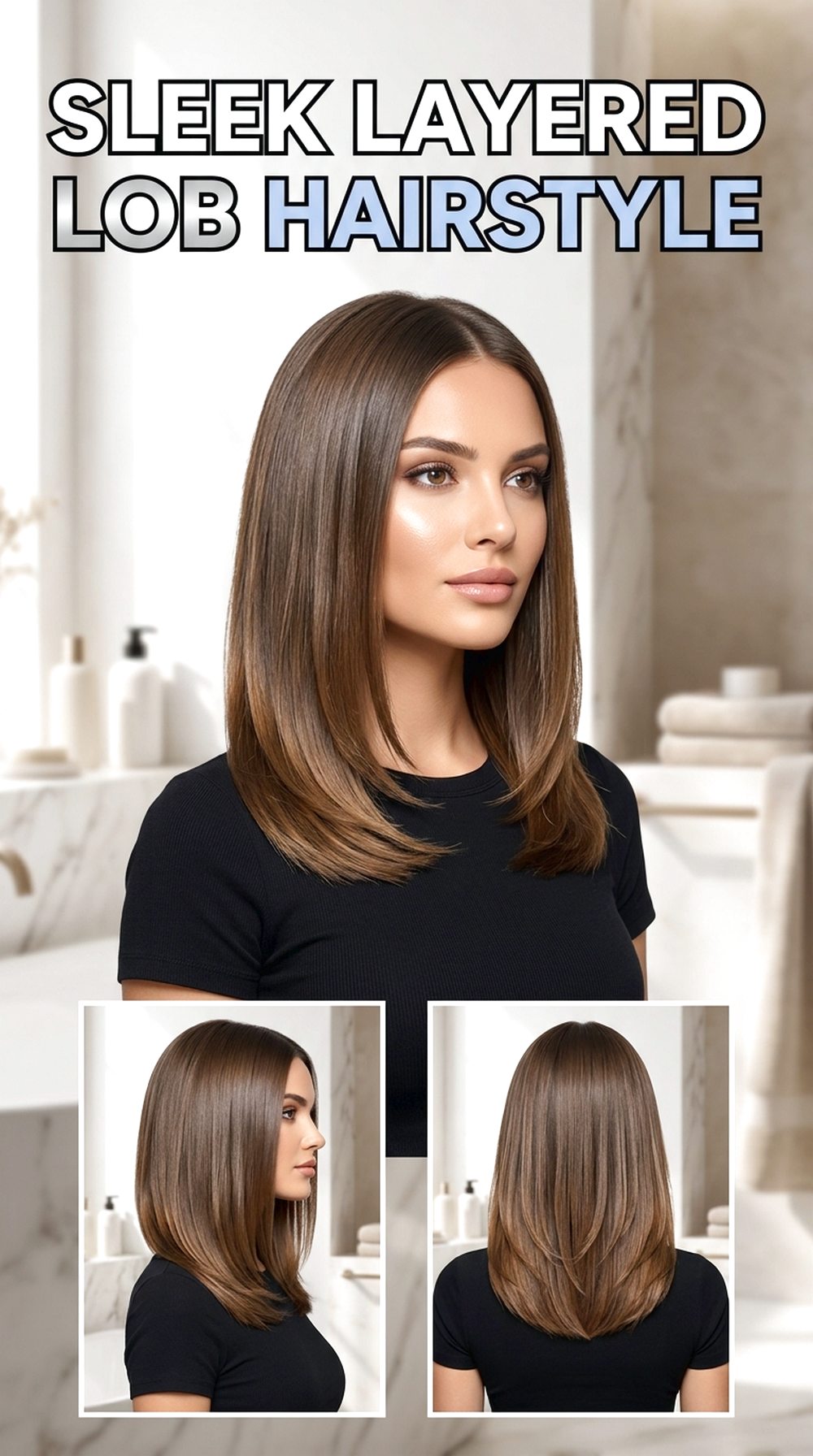 Sleek Layered Lob