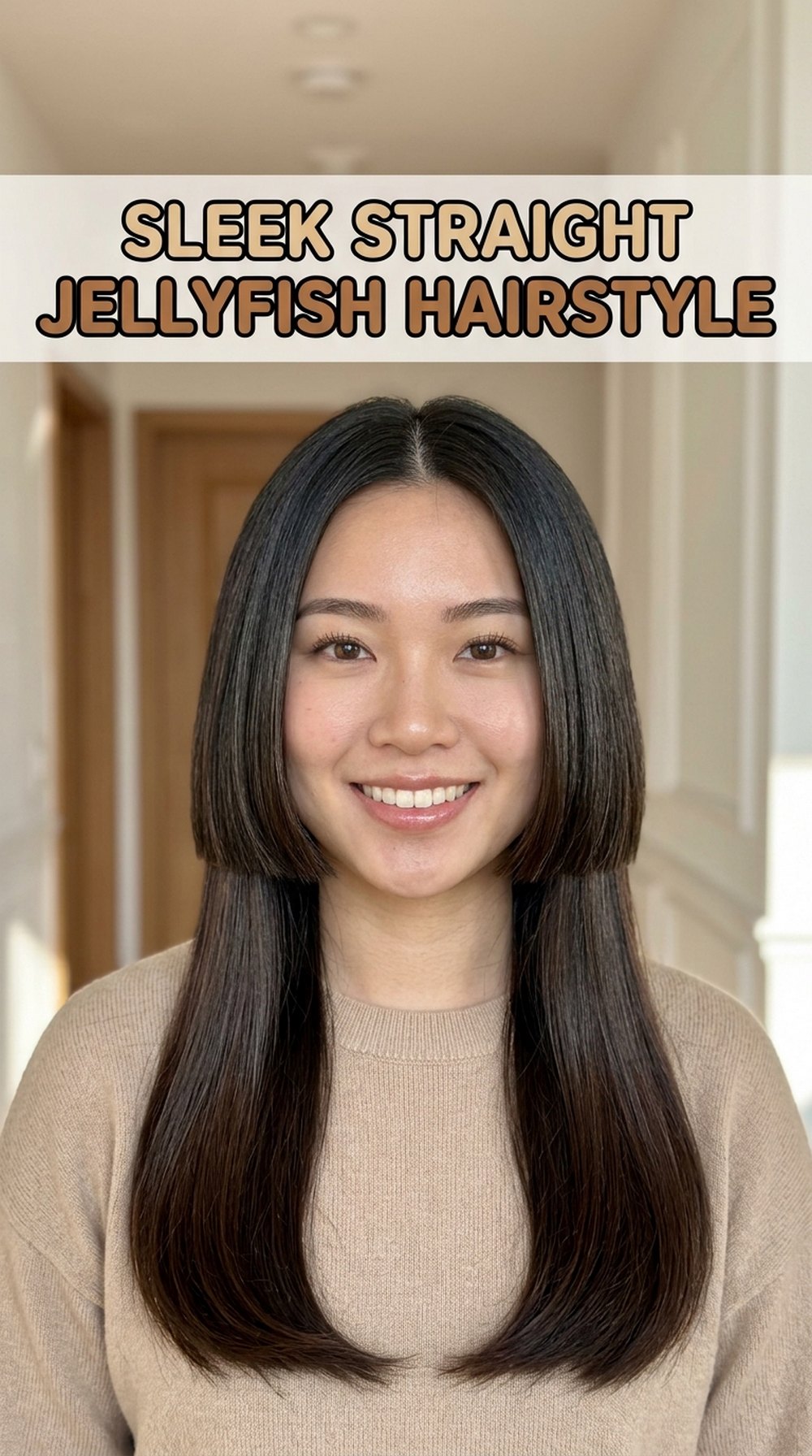 Sleek Straight Jellyfish Hairstyle