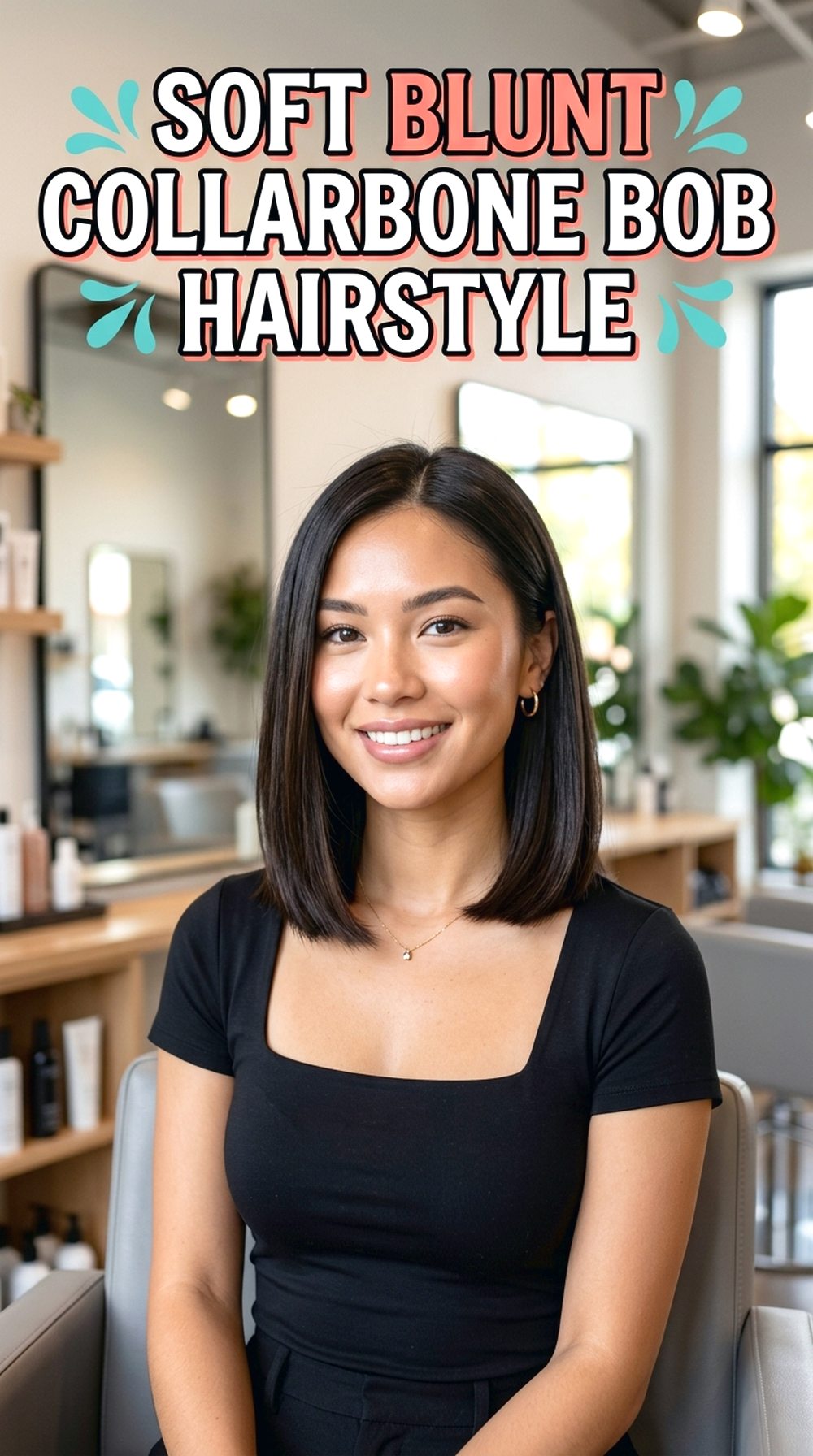 Soft Blunt Collarbone Bob