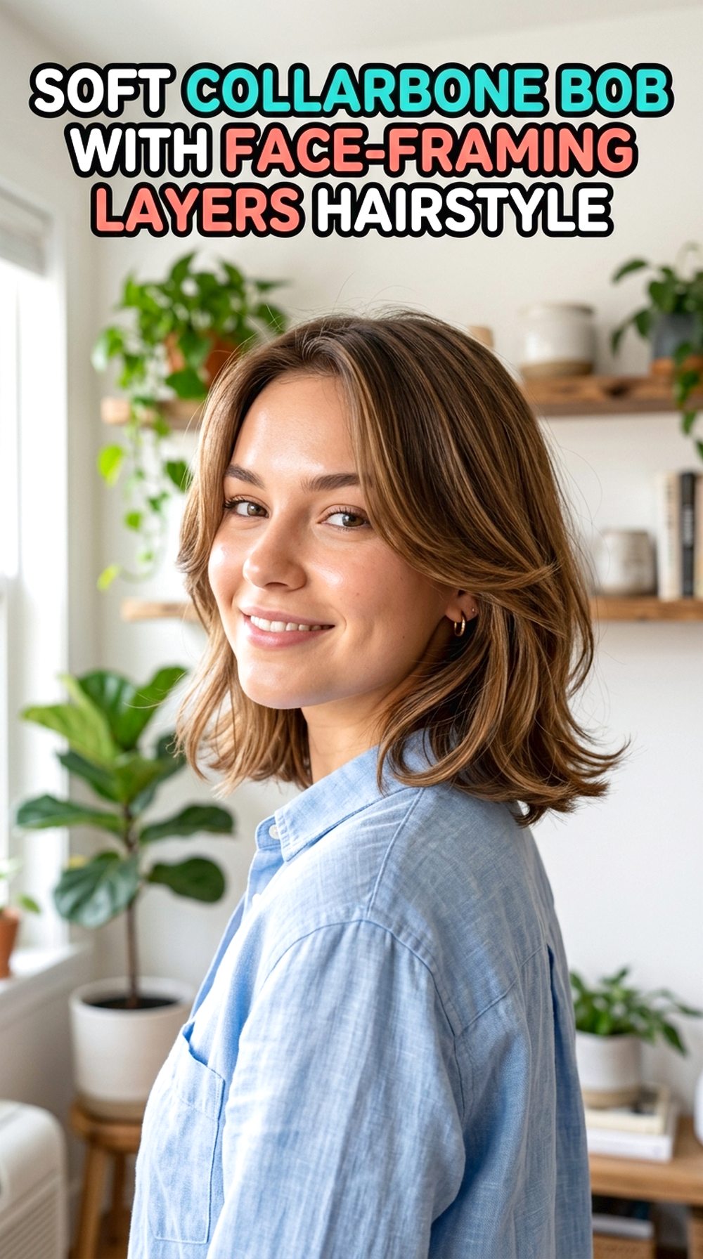 Soft Collarbone Bob With Face-Framing Layers