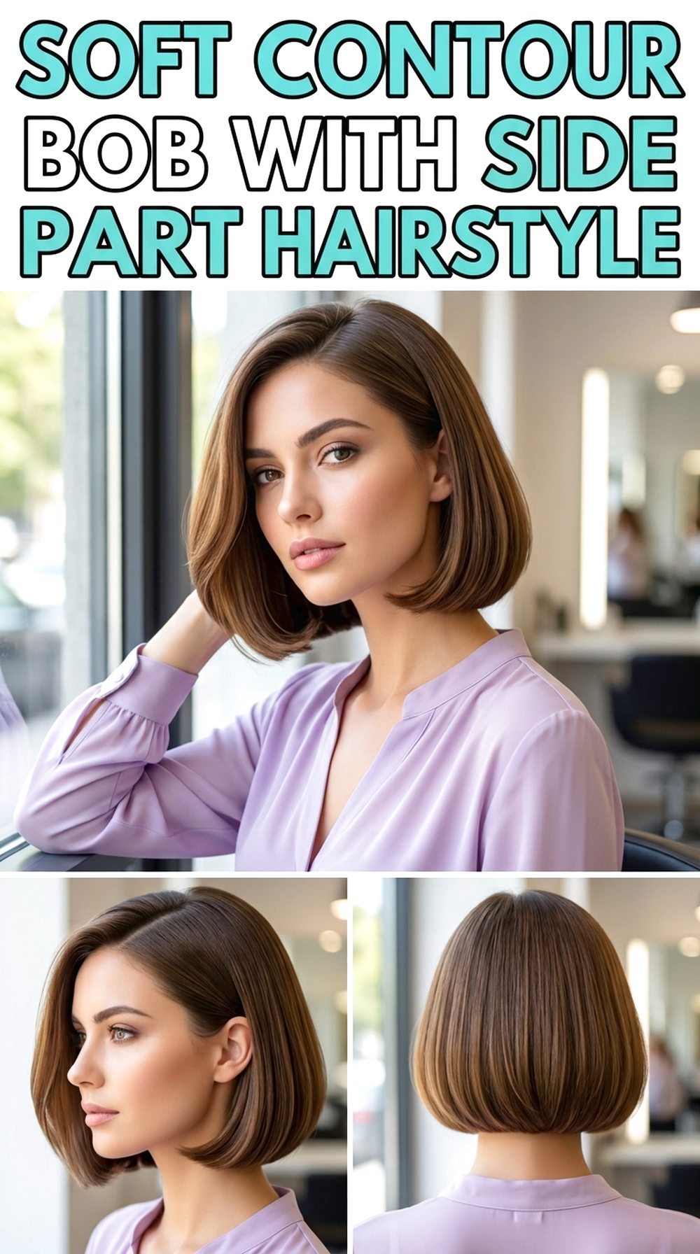 Soft Contour Bob With Side Part