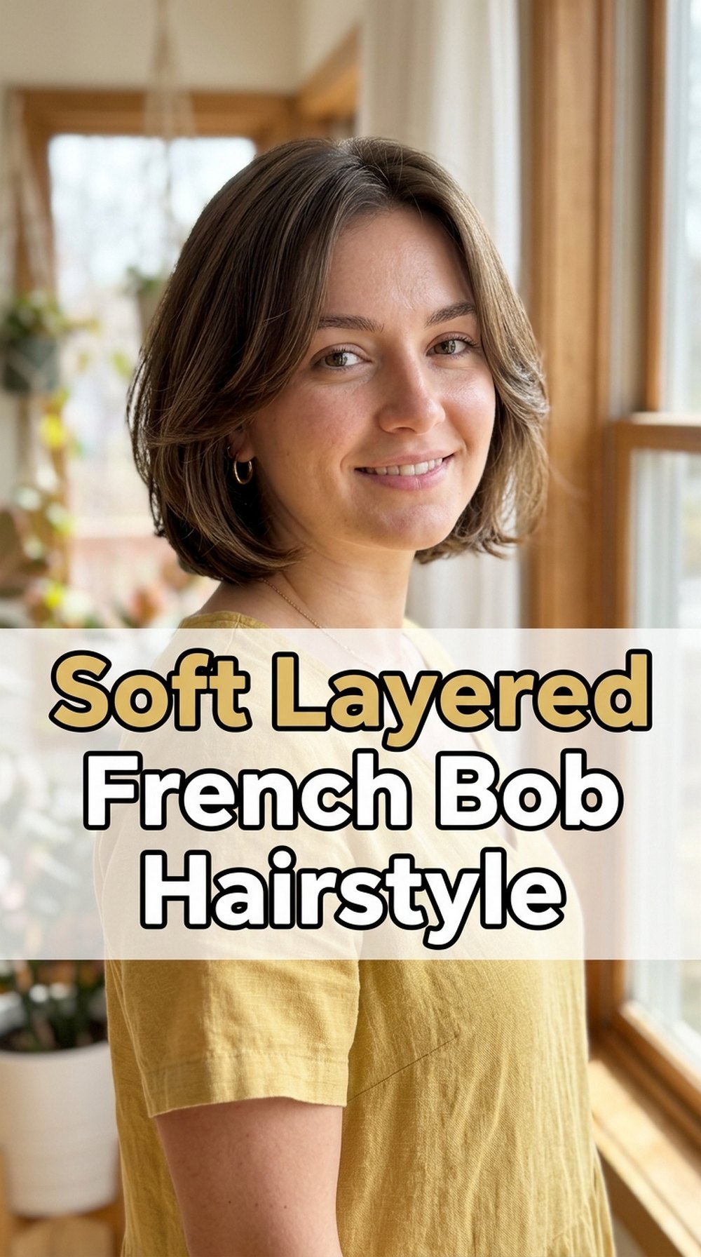 Soft Layered French Bob Hairstyle