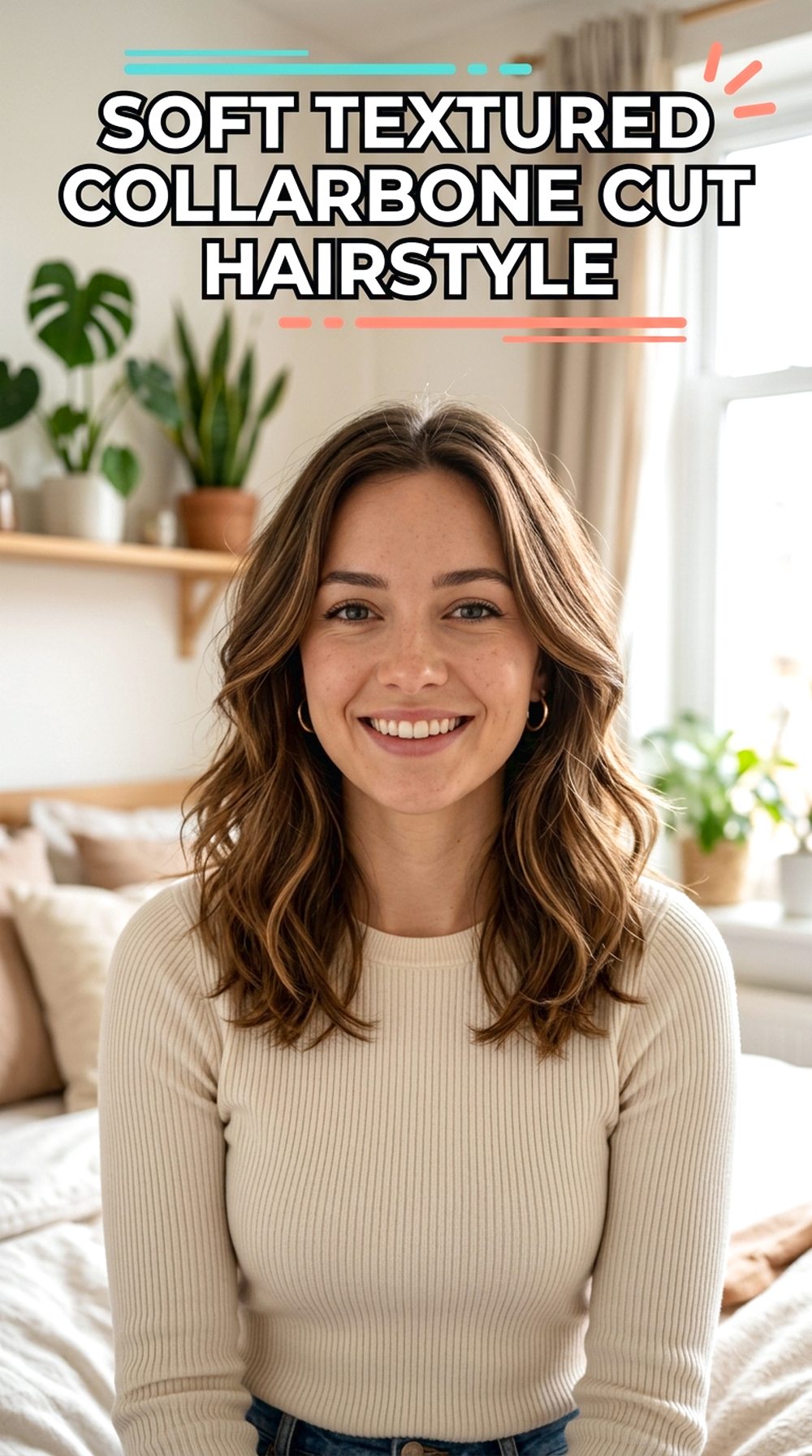 Soft Textured Collarbone Cut