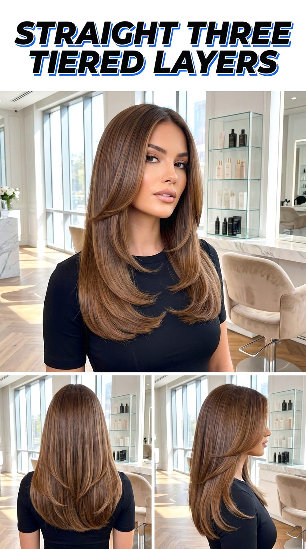 Straight Three Tiered Layers