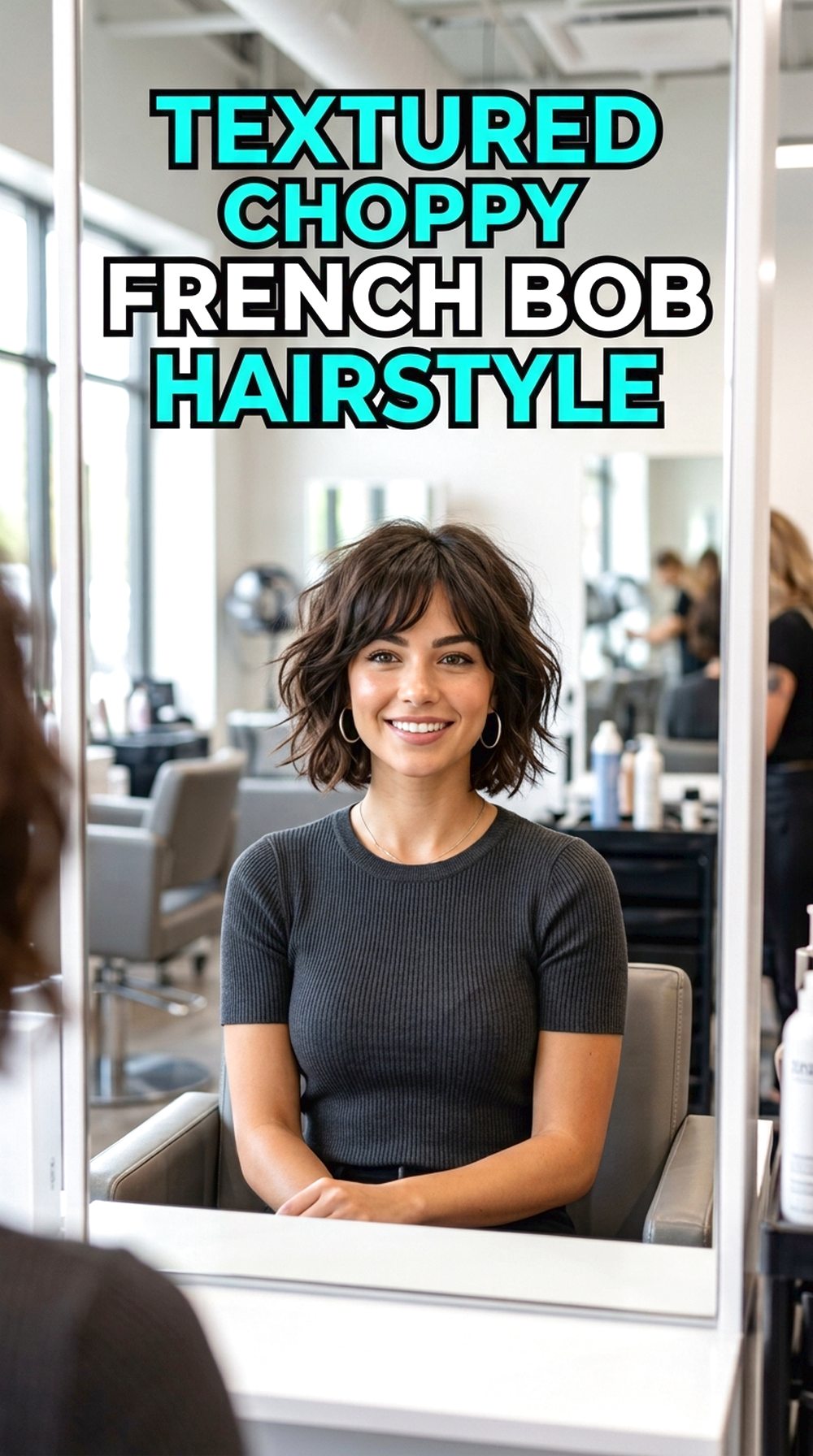 Textured Choppy French Bob
