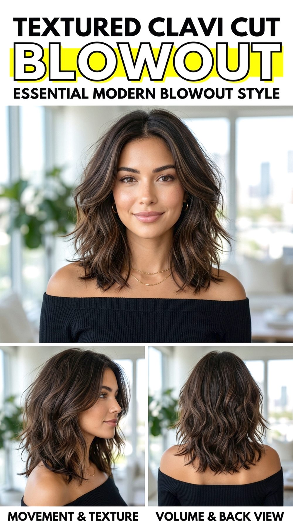 Textured Clavi Cut Blowout