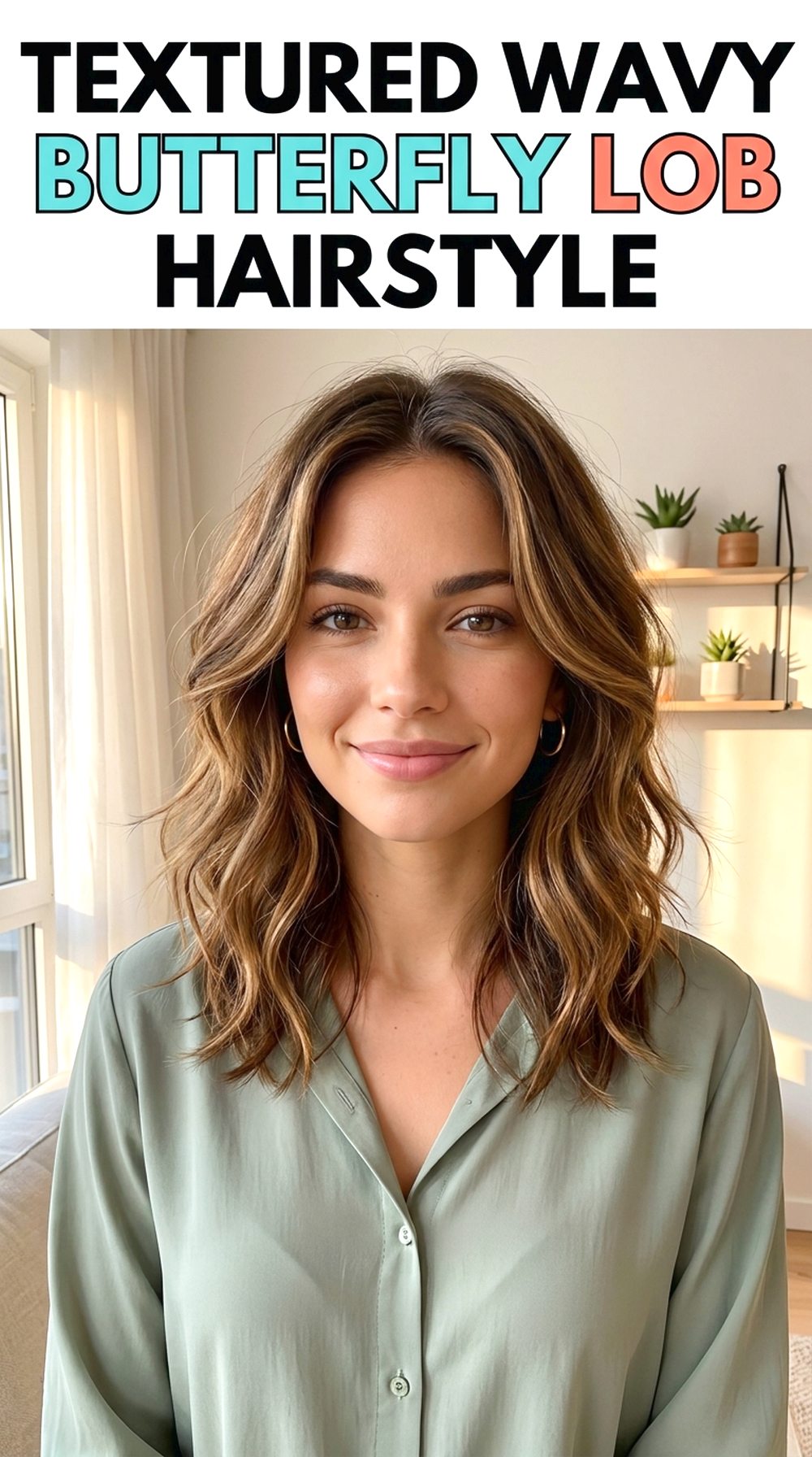 Textured Wavy Butterfly Lob