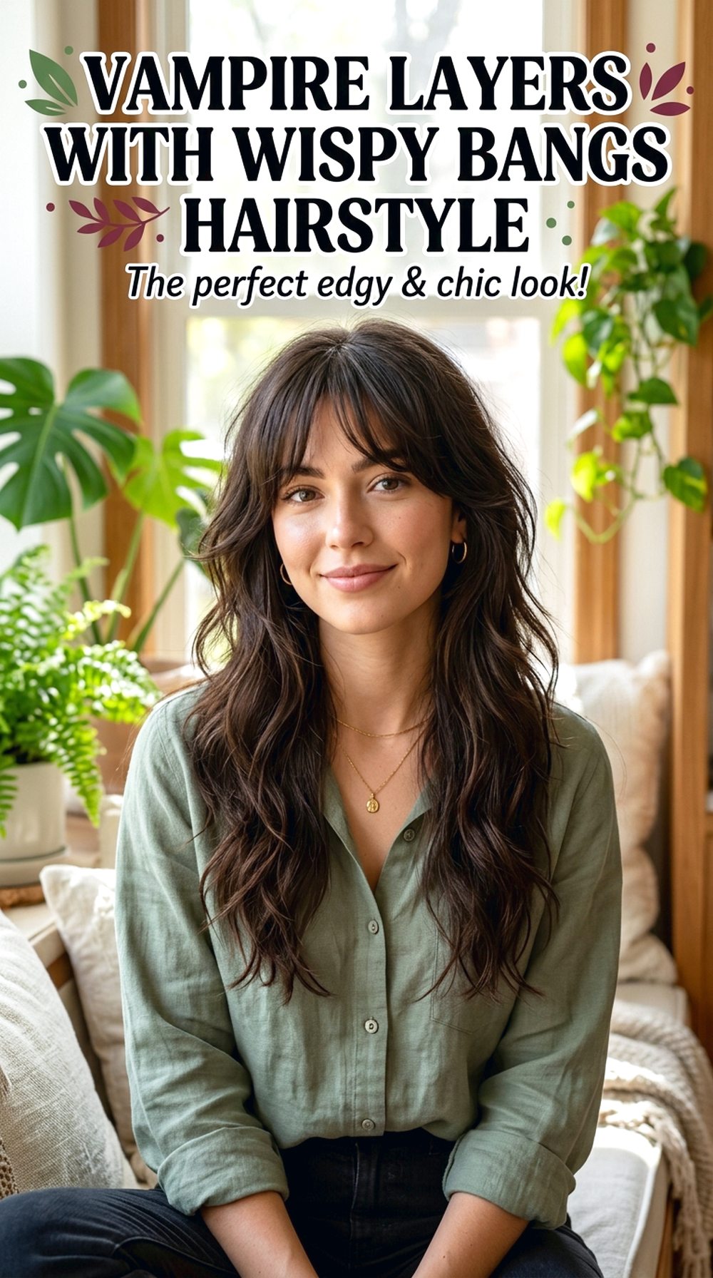 Vampire Layers With Wispy Bangs