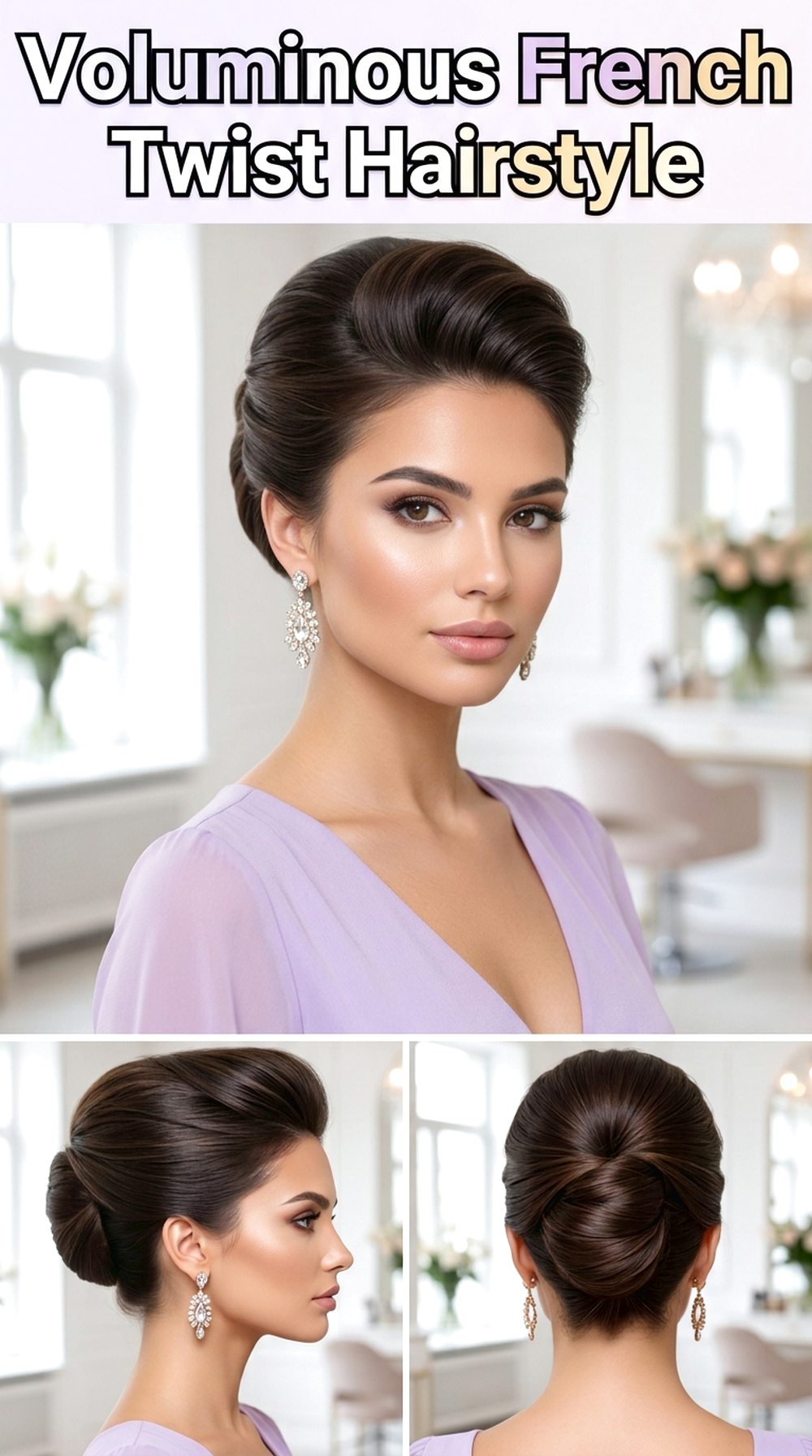 Voluminous French Twist